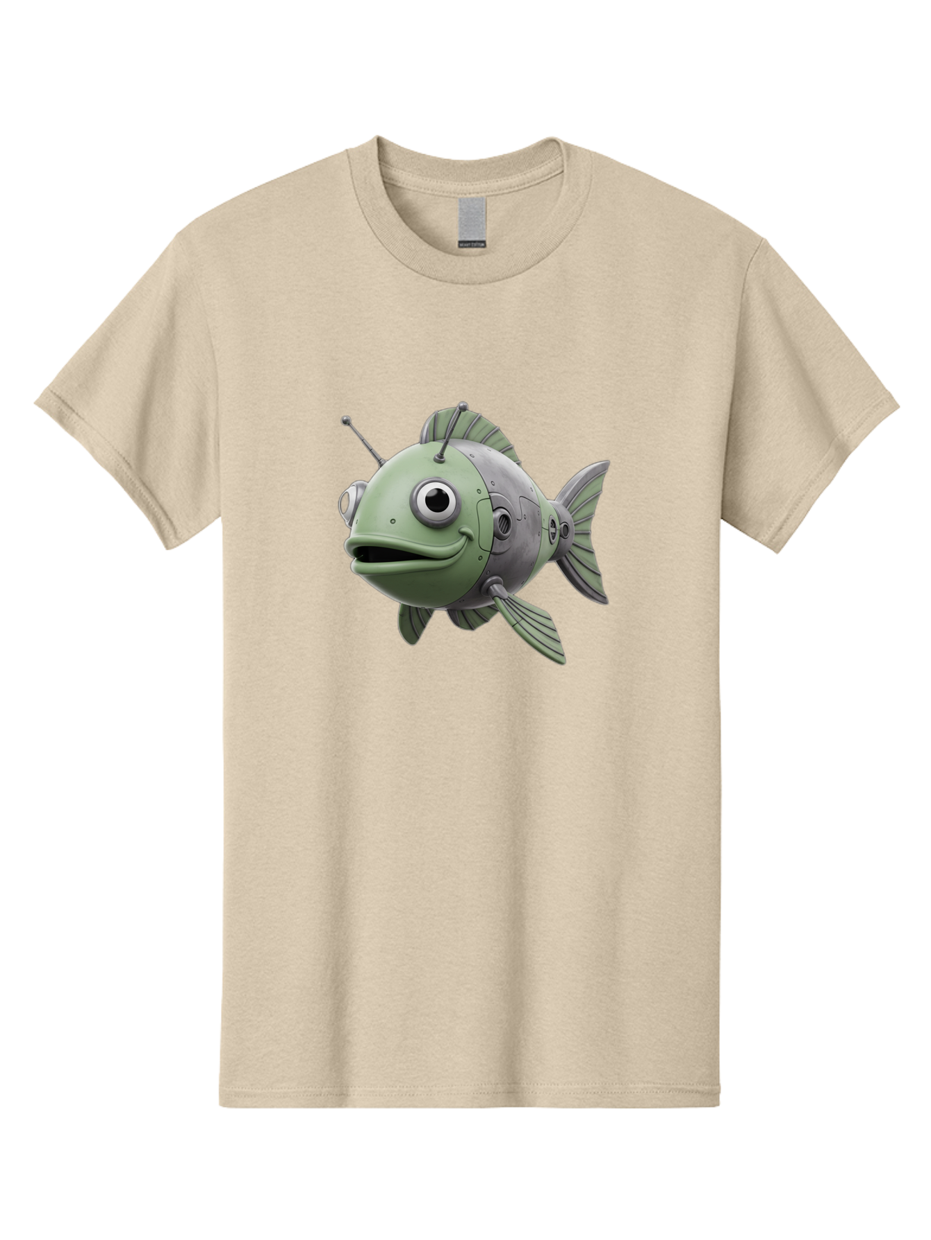 Robot-Fish-8 Men'S Graphic Tee, 100% Cotton, Comfortable Casual Summer Wear, Machine Washable, Vintage Camera, Old Camera, Antique Camera, Black Camera, Classic Photography, Photography Equipment, Nostalgic Device, Film Camera, Camera Art Baf476