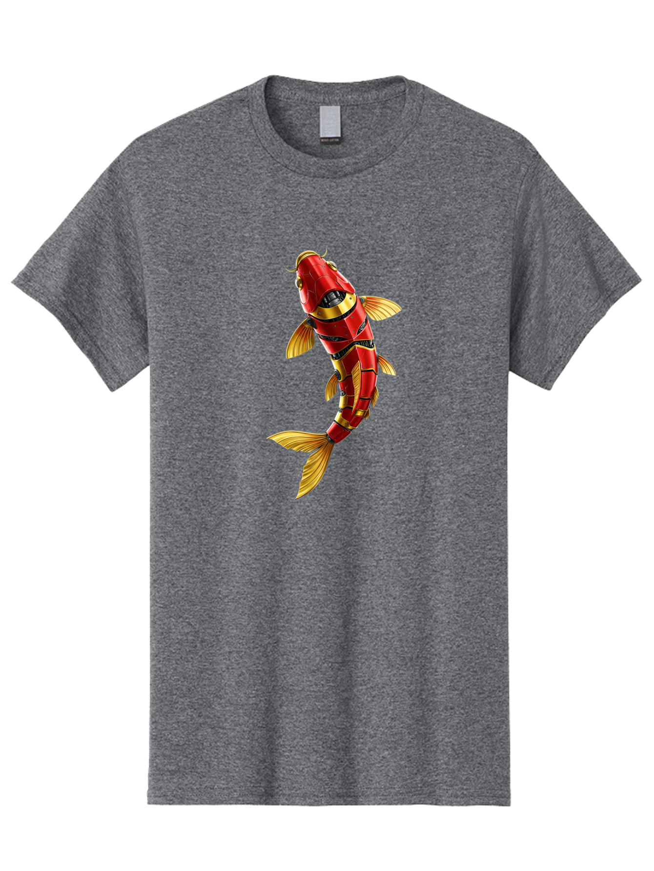 Robot-Koi-Fish Men'S Graphic Tee, 100% Cotton, Comfortable Casual Summer Wear, Machine Washable, Vintage Camera, Old Camera, Antique Camera, Black Camera, Classic Photography, Photography Equipment, Nostalgic Device, Film Camera, Camera Art Baf478