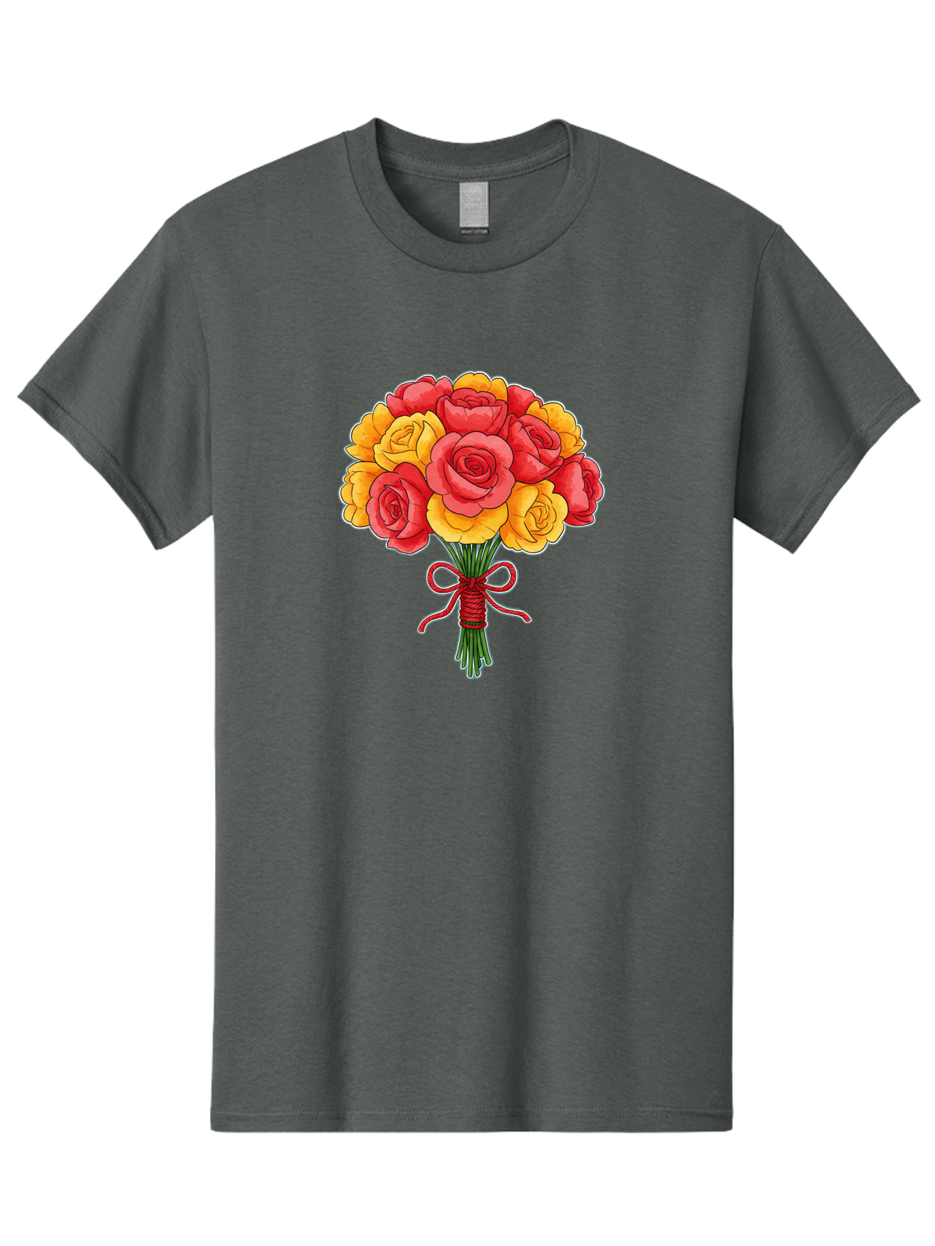 Rose-Bouquet-1 Men'S Graphic Tee, 100% Cotton, Comfortable Casual Summer Wear, Machine Washable, Vintage Camera, Old Camera, Antique Camera, Black Camera, Classic Photography, Photography Equipment, Nostalgic Device, Film Camera, Camera Art Baf487