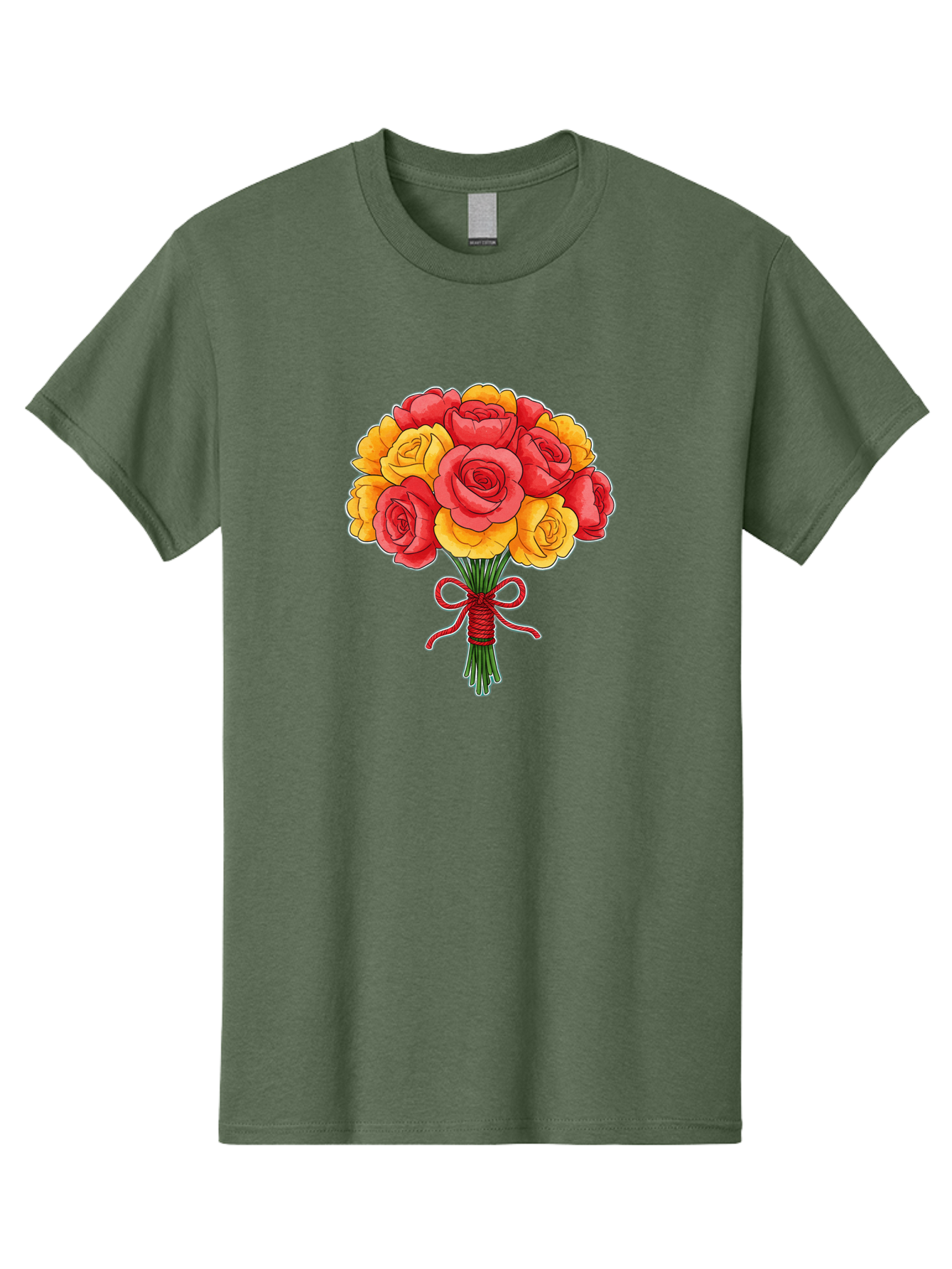 Rose-Bouquet-1 Men'S Graphic Tee, 100% Cotton, Comfortable Casual Summer Wear, Machine Washable, Vintage Camera, Old Camera, Antique Camera, Black Camera, Classic Photography, Photography Equipment, Nostalgic Device, Film Camera, Camera Art Baf487