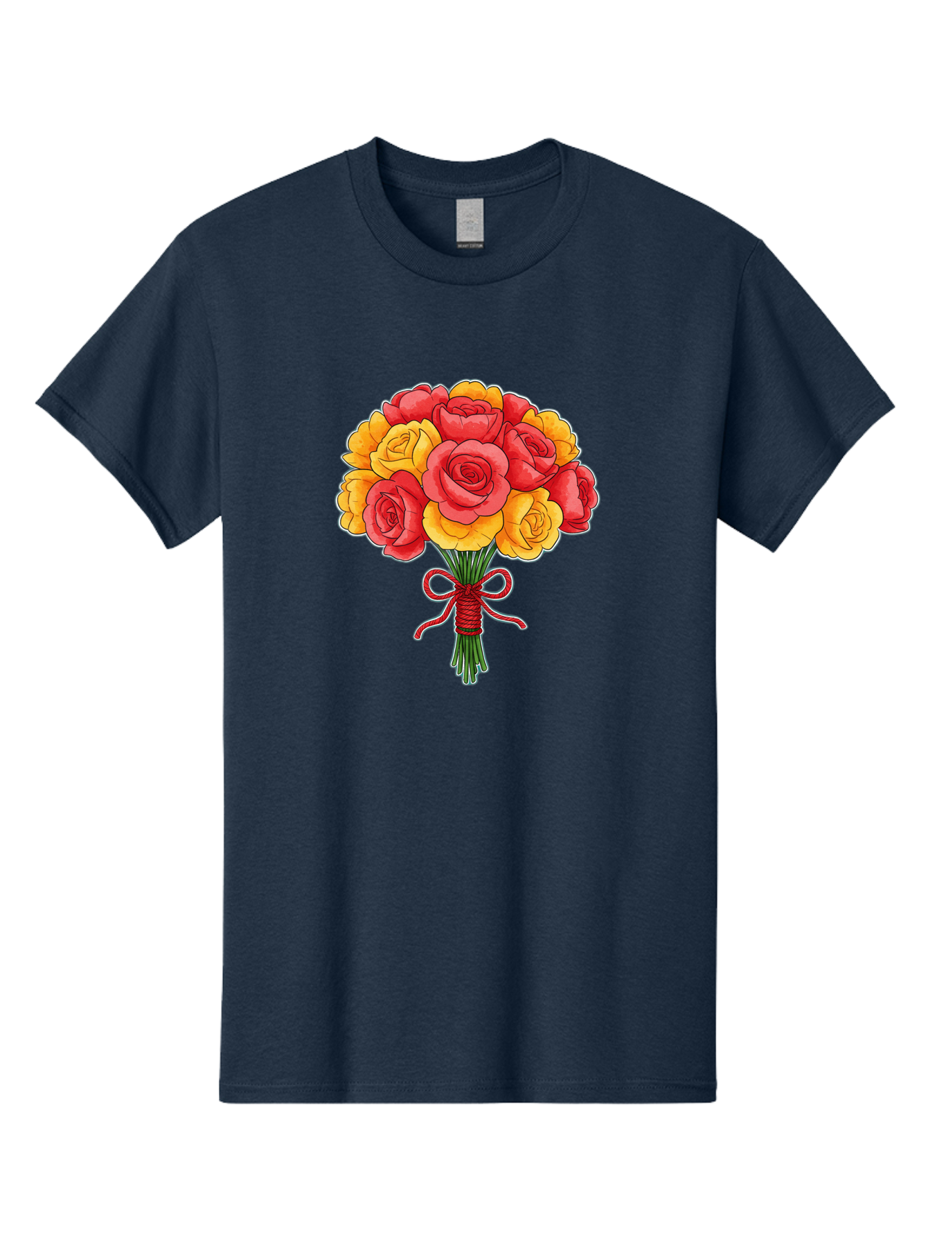 Rose-Bouquet-1 Men'S Graphic Tee, 100% Cotton, Comfortable Casual Summer Wear, Machine Washable, Vintage Camera, Old Camera, Antique Camera, Black Camera, Classic Photography, Photography Equipment, Nostalgic Device, Film Camera, Camera Art Baf487