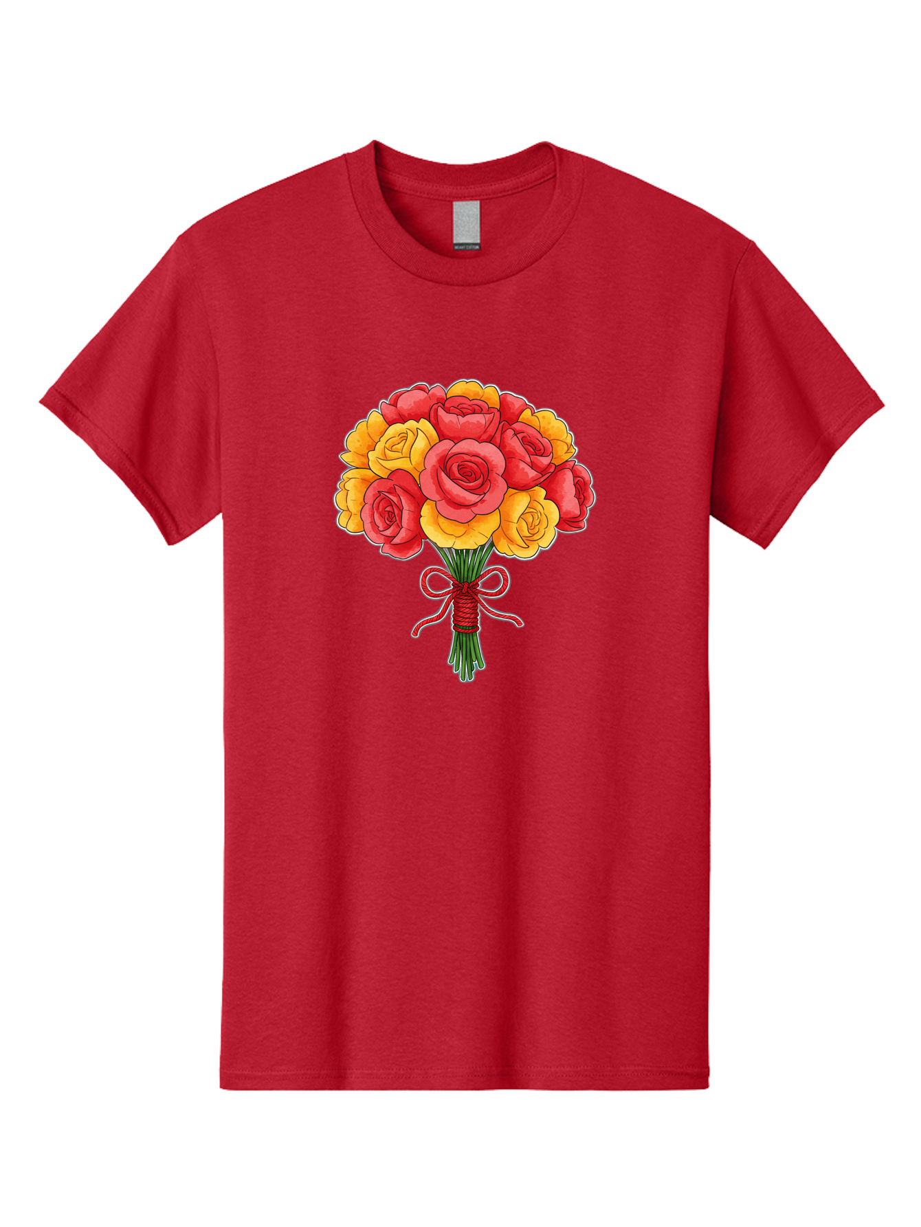 Rose-Bouquet-1 Men'S Graphic Tee, 100% Cotton, Comfortable Casual Summer Wear, Machine Washable, Vintage Camera, Old Camera, Antique Camera, Black Camera, Classic Photography, Photography Equipment, Nostalgic Device, Film Camera, Camera Art Baf487