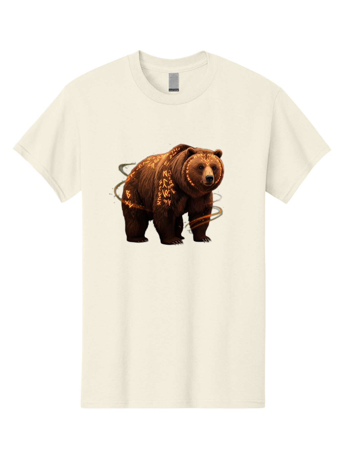 Runic-Bear-1 Men'S Graphic Tee, 100% Cotton, Comfortable Casual Summer Wear, Machine Washable, Vintage Camera, Old Camera, Antique Camera, Black Camera, Classic Photography, Photography Equipment, Nostalgic Device, Film Camera, Camera Art Baf489
