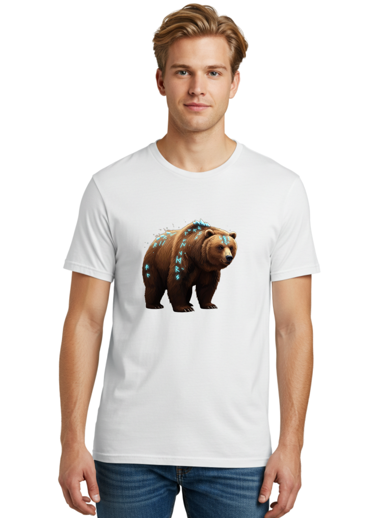 Runic-Bear Men'S Graphic Tee, 100% Cotton, Comfortable Casual Summer Wear, Machine Washable, Vintage Camera, Old Camera, Antique Camera, Black Camera, Classic Photography, Photography Equipment, Nostalgic Device, Film Camera, Camera Art Baf490
