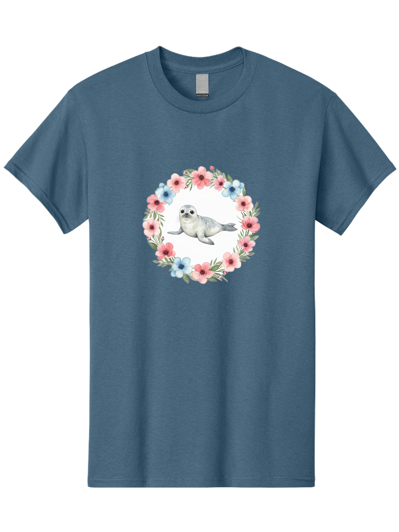 Seal-Floral-Wreath Men'S Graphic Tee, 100% Cotton, Comfortable Casual Summer Wear, Machine Washable, Vintage Camera, Old Camera, Antique Camera, Black Camera, Classic Photography, Photography Equipment, Nostalgic Device, Film Camera, Baf501