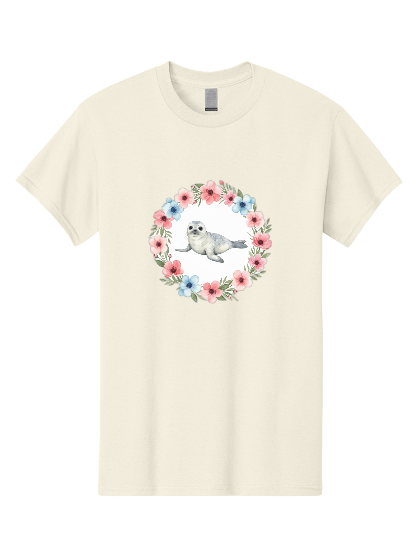 Seal-Floral-Wreath Men'S Graphic Tee, 100% Cotton, Comfortable Casual Summer Wear, Machine Washable, Vintage Camera, Old Camera, Antique Camera, Black Camera, Classic Photography, Photography Equipment, Nostalgic Device, Film Camera, Baf501