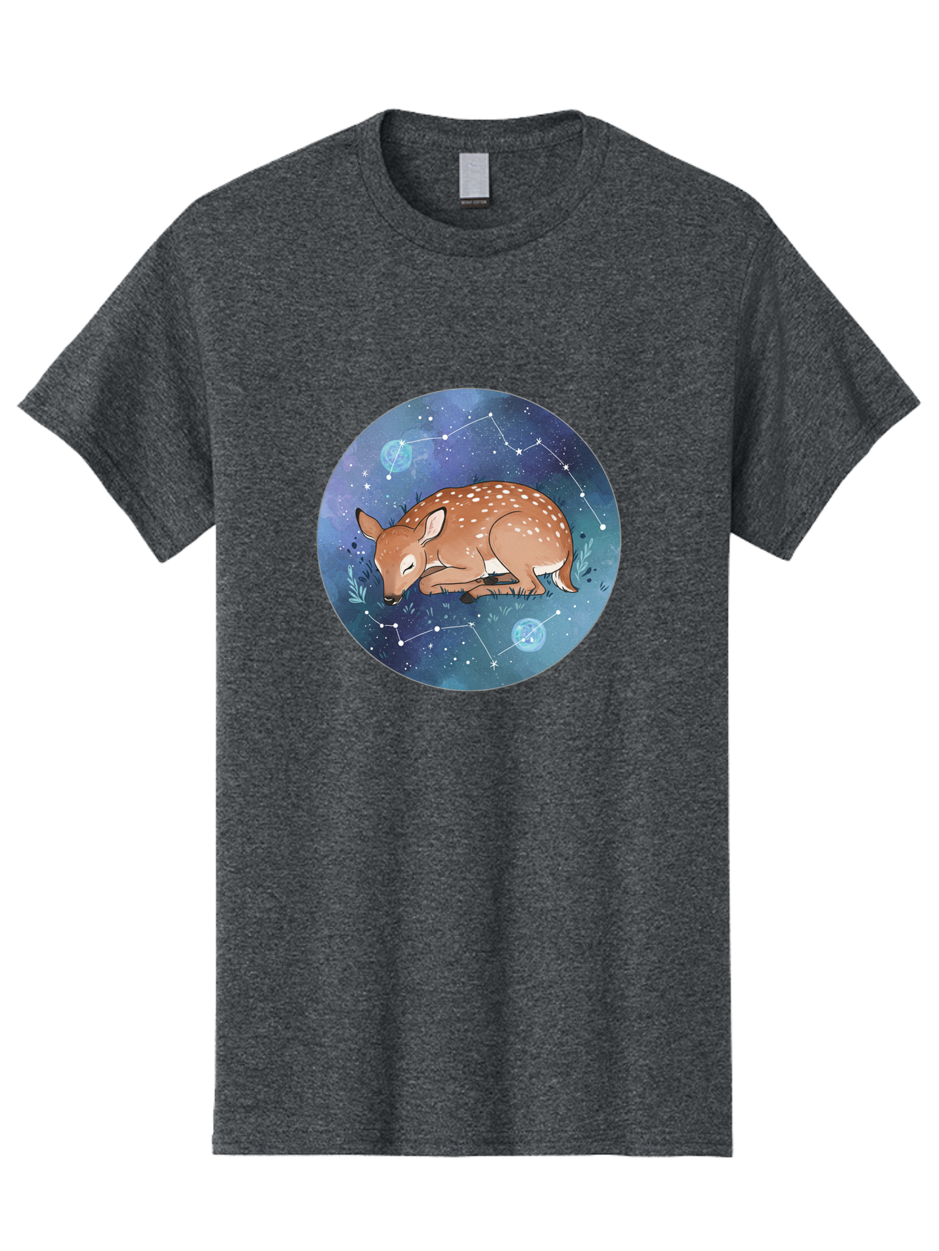 Sleeping-Fawn-1 Men'S Graphic Tee, 100% Cotton, Comfortable Casual Summer Wear, Machine Washable, Vintage Camera, Old Camera, Antique Camera, Black Camera, Classic Photography, Photography Equipment, Nostalgic Device, Film Camera, Camera Art Baf511