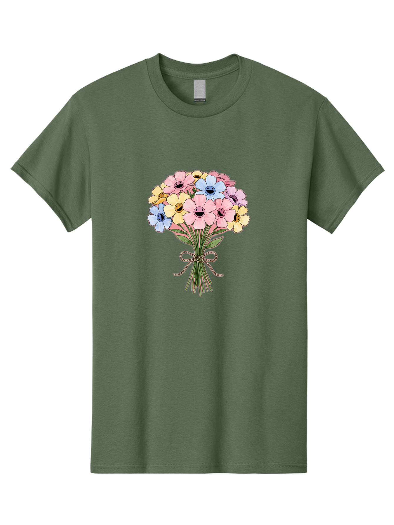Smiley-Flower-Bouquet Men'S Graphic Tee, 100% Cotton, Comfortable Casual Summer Wear, Machine Washable, Vintage Camera, Old Camera, Antique Camera, Black Camera, Classic Photography, Photography Equipment, Nostalgic Device, Film Camera, Baf517