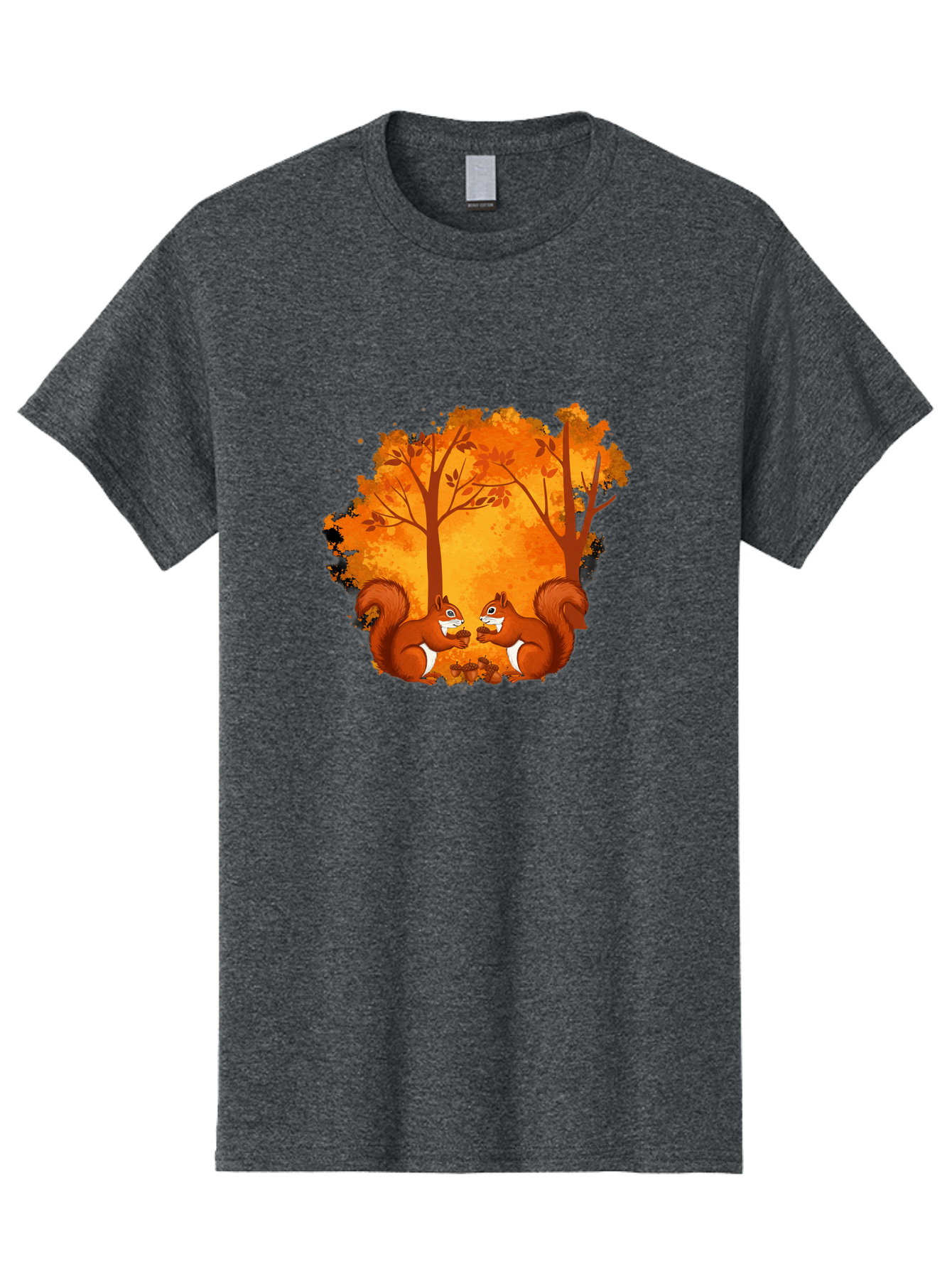 Squirrels-In-Autumn-Trees Men'S Graphic Tee, 100% Cotton, Comfortable Casual Summer Wear, Machine Washable, Vintage Camera, Old Camera, Antique Camera, Black Camera, Classic Photography, Photography Equipment, Nostalgic Device, Film Camera, Baf538