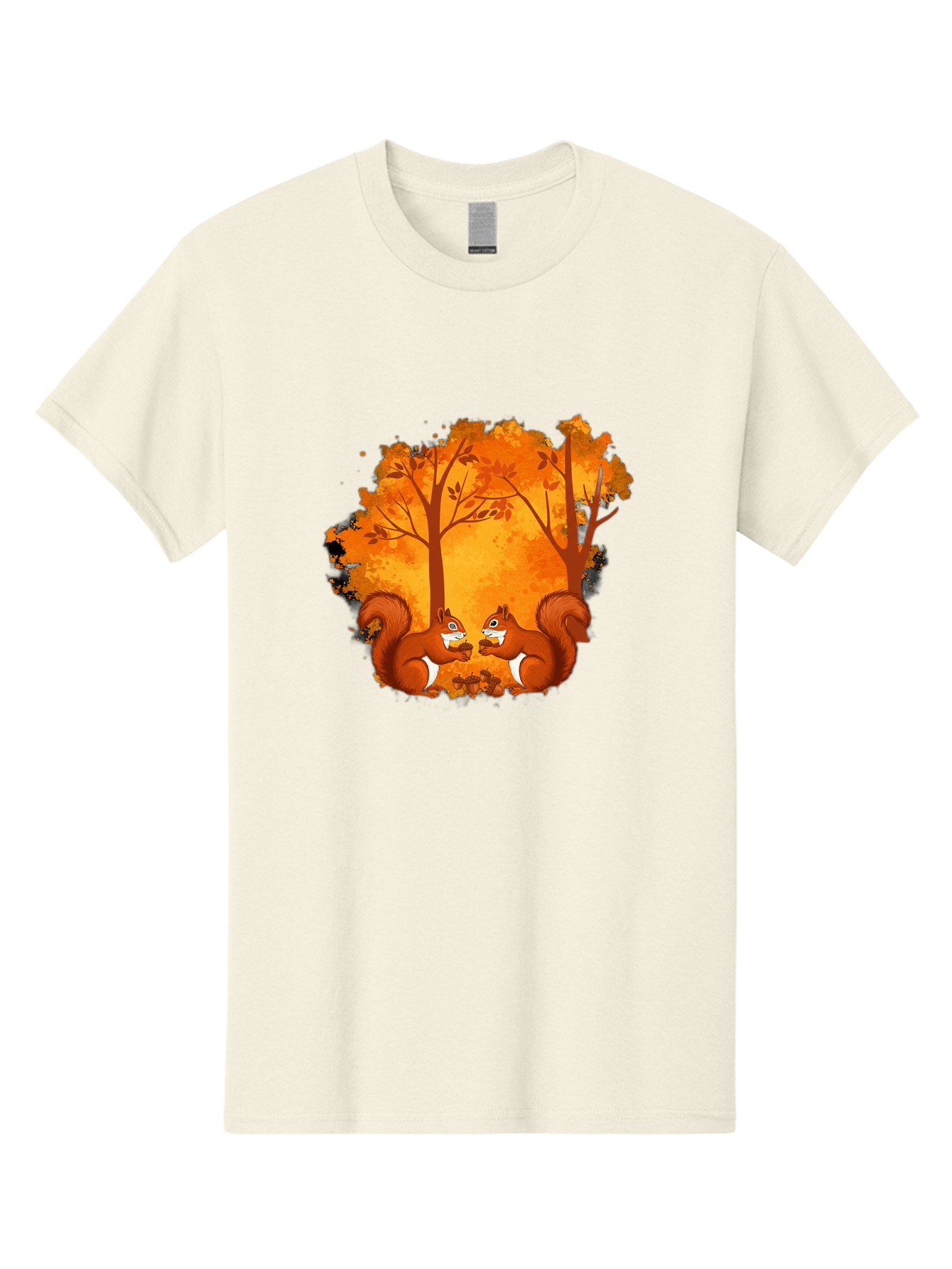 Squirrels-In-Autumn-Trees Men'S Graphic Tee, 100% Cotton, Comfortable Casual Summer Wear, Machine Washable, Vintage Camera, Old Camera, Antique Camera, Black Camera, Classic Photography, Photography Equipment, Nostalgic Device, Film Camera, Baf538