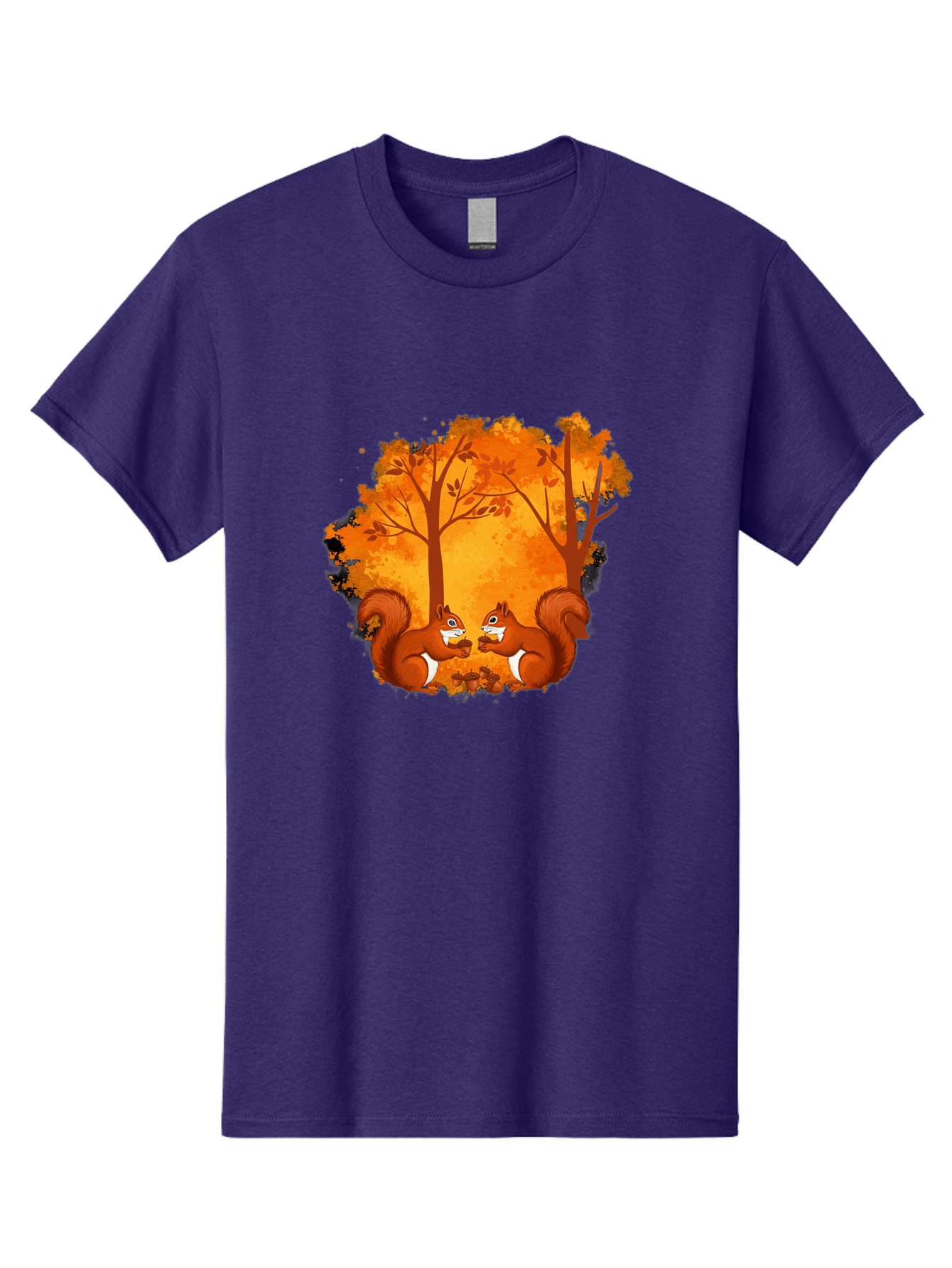 Squirrels-In-Autumn-Trees Men'S Graphic Tee, 100% Cotton, Comfortable Casual Summer Wear, Machine Washable, Vintage Camera, Old Camera, Antique Camera, Black Camera, Classic Photography, Photography Equipment, Nostalgic Device, Film Camera, Baf538