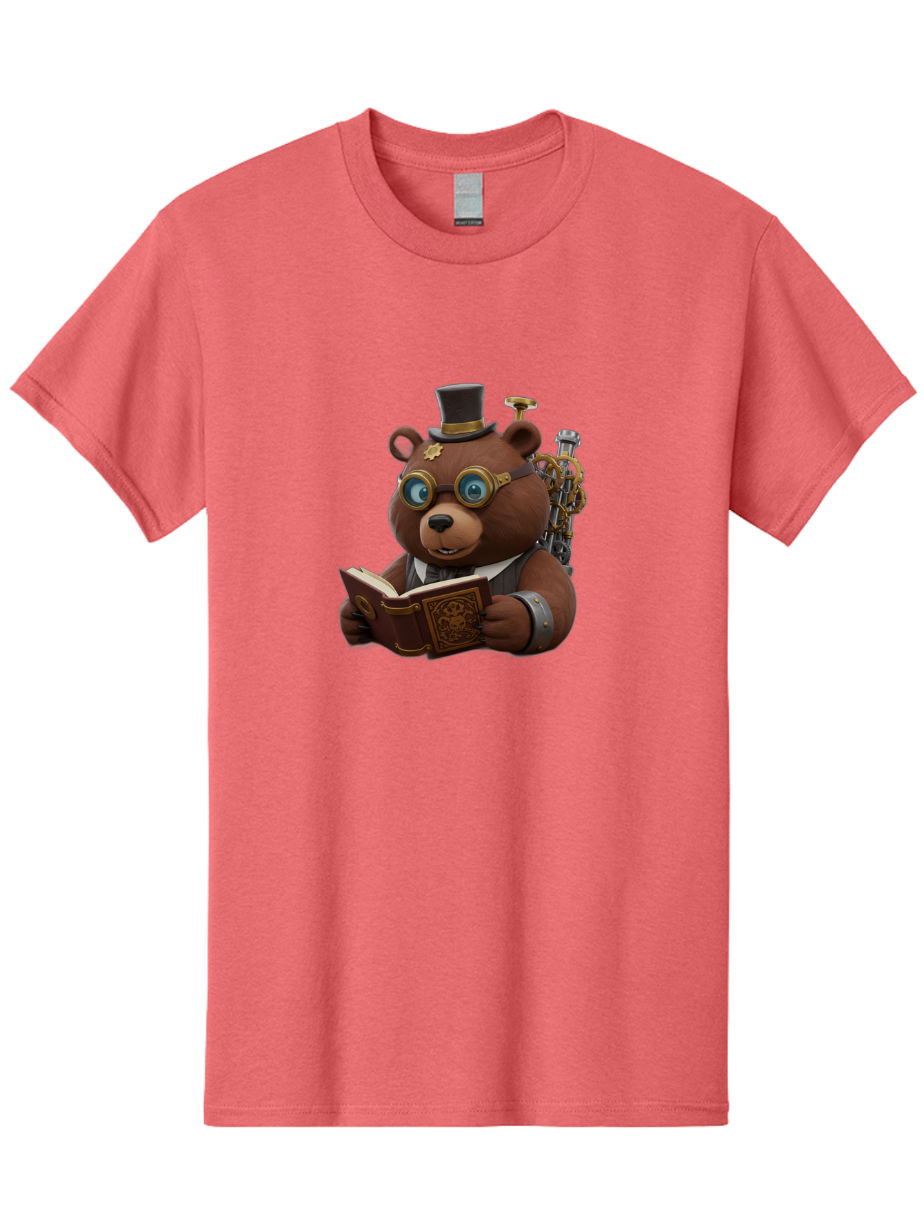 Steampunk-Bear Men'S Graphic Tee, 100% Cotton, Comfortable Casual Summer Wear, Machine Washable, Vintage Camera, Old Camera, Antique Camera, Black Camera, Classic Photography, Photography Equipment, Nostalgic Device, Film Camera, Camera Art Baf546