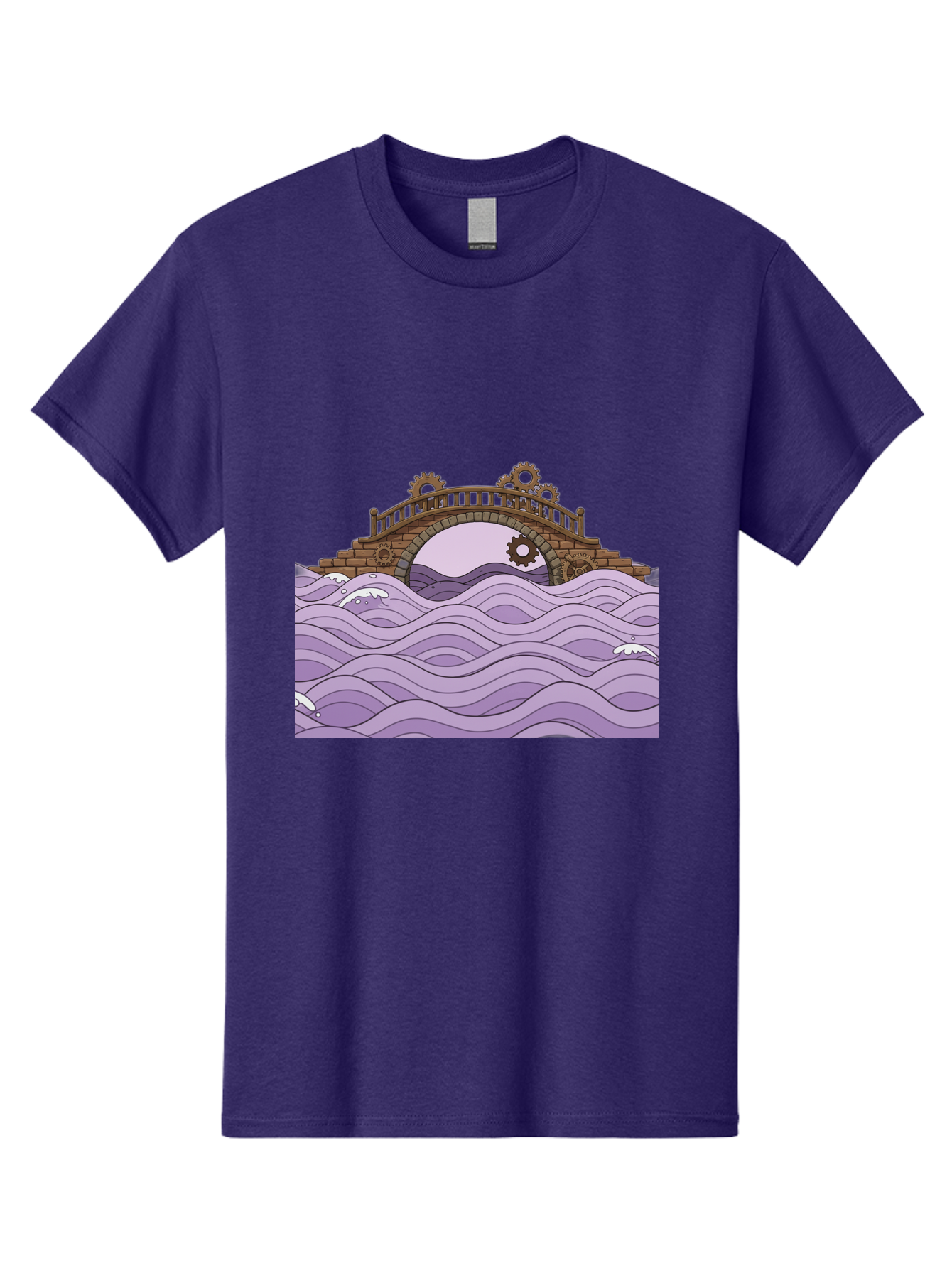 Steampunk-Bridge Men'S Graphic Tee, 100% Cotton, Comfortable Casual Summer Wear, Machine Washable, Vintage Camera, Old Camera, Antique Camera, Black Camera, Classic Photography, Photography Equipment, Nostalgic Device, Film Camera, Camera Art Baf547