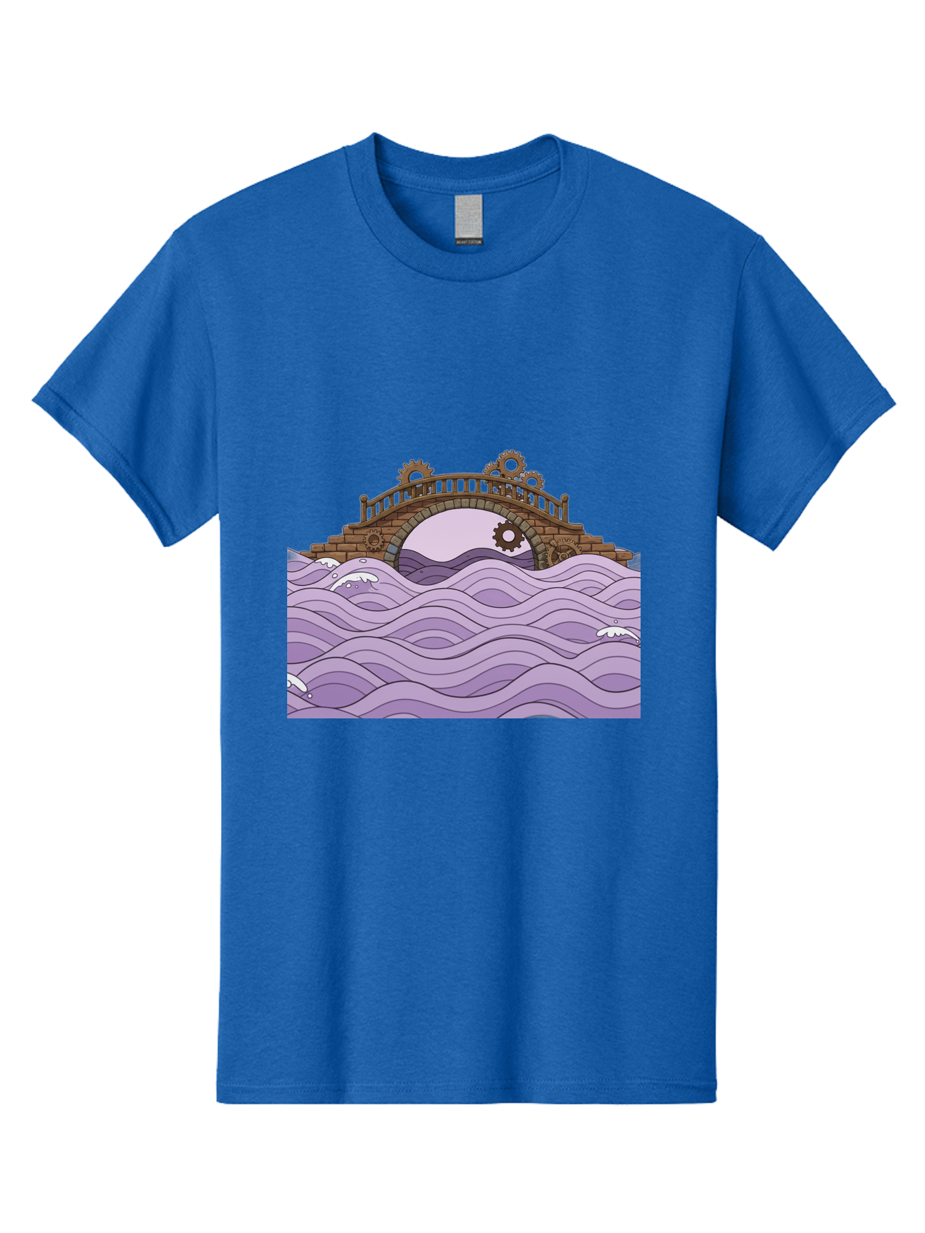 Steampunk-Bridge Men'S Graphic Tee, 100% Cotton, Comfortable Casual Summer Wear, Machine Washable, Vintage Camera, Old Camera, Antique Camera, Black Camera, Classic Photography, Photography Equipment, Nostalgic Device, Film Camera, Camera Art Baf547