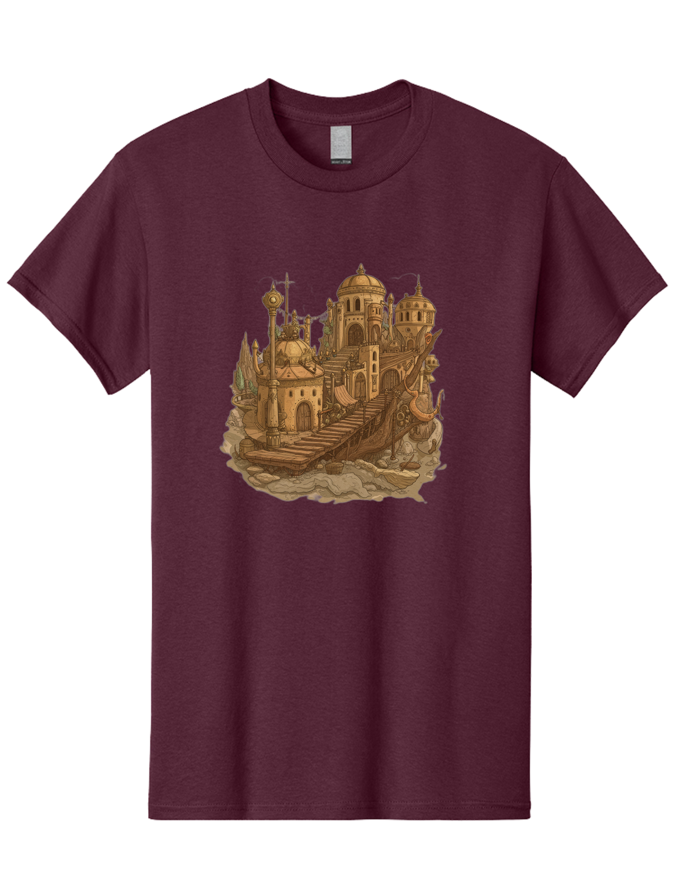 Steampunk-Castle Men'S Graphic Tee, 100% Cotton, Comfortable Casual Summer Wear, Machine Washable, Vintage Camera, Old Camera, Antique Camera, Black Camera, Classic Photography, Photography Equipment, Nostalgic Device, Film Camera, Camera Art Baf548
