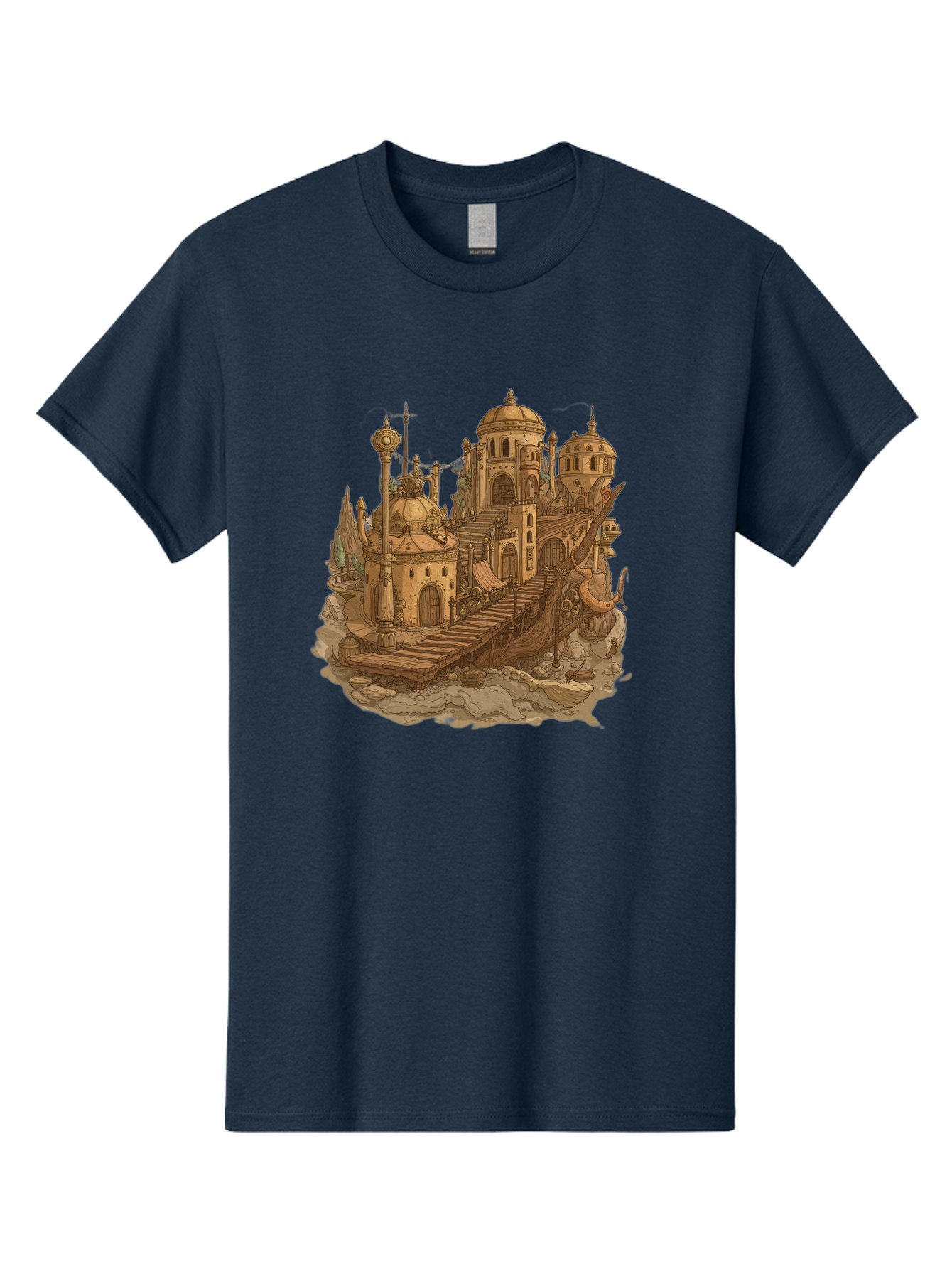 Steampunk-Castle Men'S Graphic Tee, 100% Cotton, Comfortable Casual Summer Wear, Machine Washable, Vintage Camera, Old Camera, Antique Camera, Black Camera, Classic Photography, Photography Equipment, Nostalgic Device, Film Camera, Camera Art Baf548