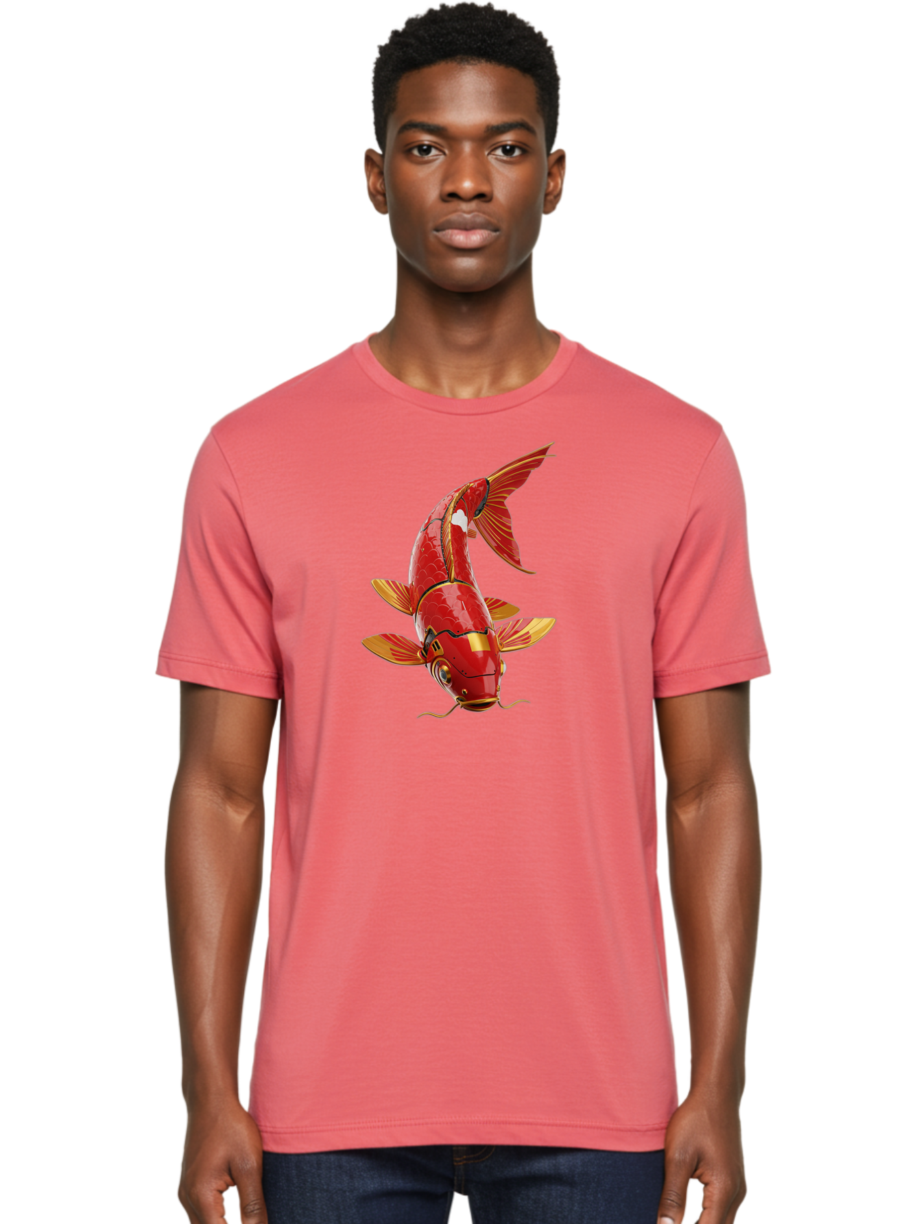 Steampunk-Koi-Fish Men'S Graphic Tee, 100% Cotton, Comfortable Casual Summer Wear, Machine Washable, Vintage Camera, Old Camera, Antique Camera, Black Camera, Classic Photography, Photography Equipment, Nostalgic Device, Film Camera, Baf549