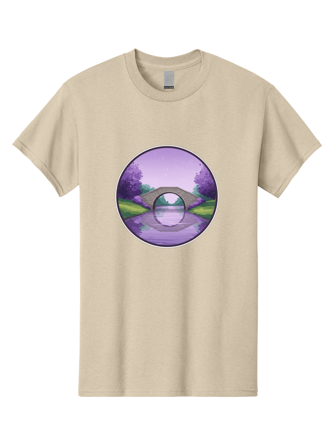 Stone-Bridge-At-Dusk Men'S Graphic Tee, 100% Cotton, Comfortable Casual Summer Wear, Machine Washable, Vintage Camera, Old Camera, Antique Camera, Black Camera, Classic Photography, Photography Equipment, Nostalgic Device, Film Camera, Baf553