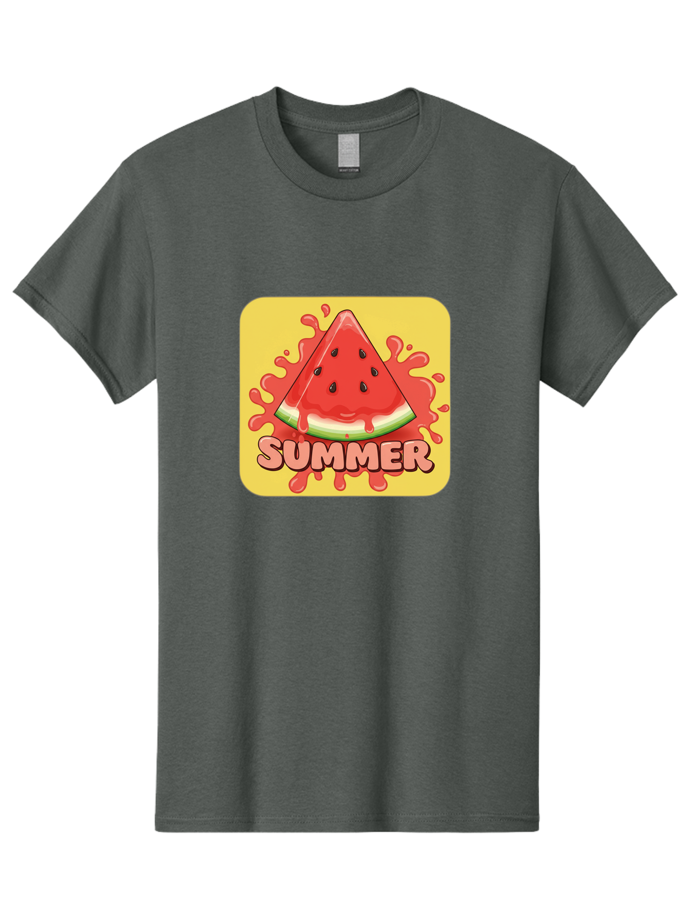 Summer-Watermelon Men'S Graphic Tee, 100% Cotton, Comfortable Casual Summer Wear, Machine Washable, Vintage Camera, Old Camera, Antique Camera, Black Camera, Classic Photography, Photography Equipment, Nostalgic Device, Film Camera, Camera Art Baf557