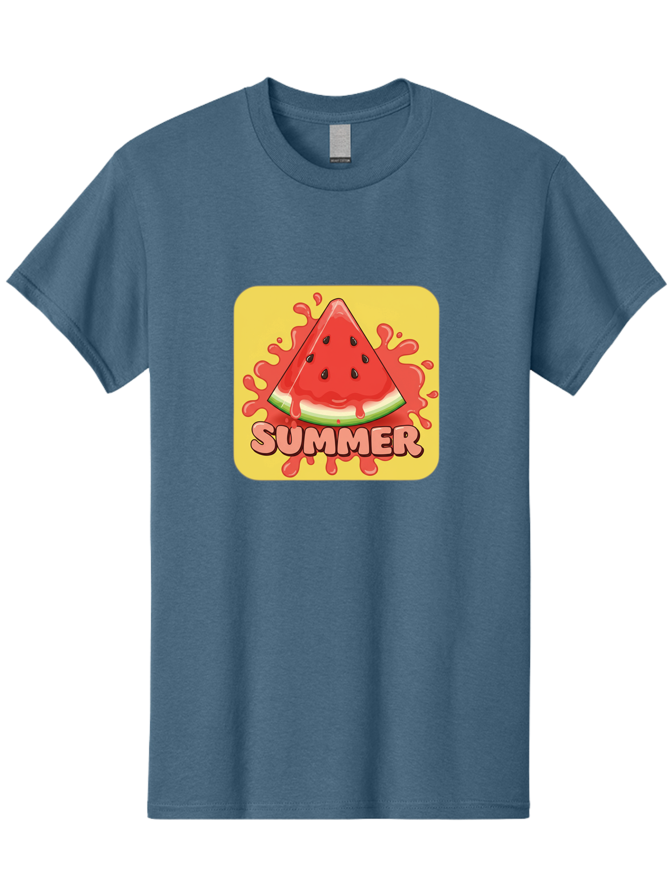 Summer-Watermelon Men'S Graphic Tee, 100% Cotton, Comfortable Casual Summer Wear, Machine Washable, Vintage Camera, Old Camera, Antique Camera, Black Camera, Classic Photography, Photography Equipment, Nostalgic Device, Film Camera, Camera Art Baf557