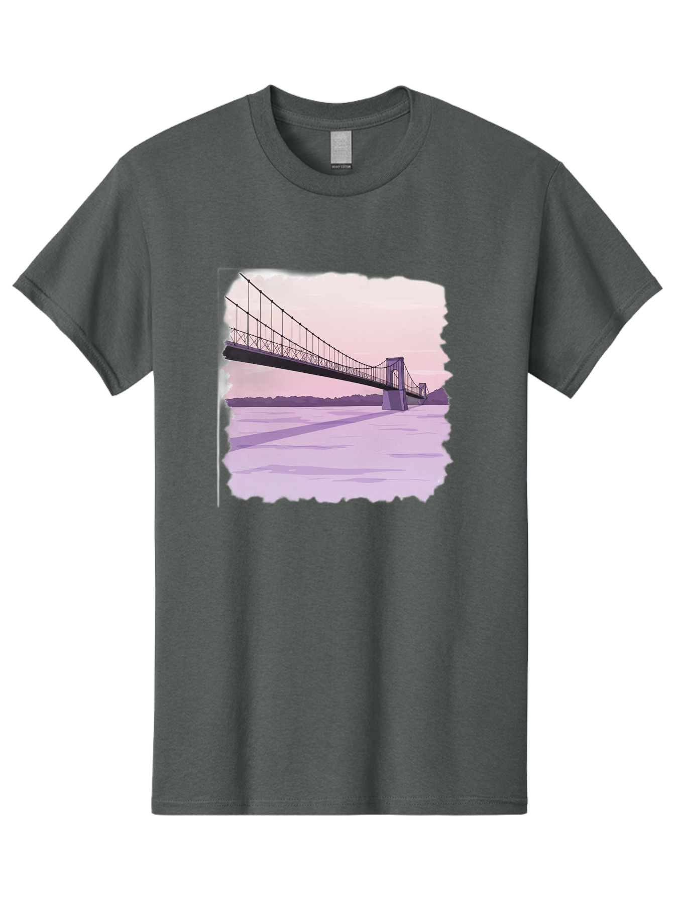 Suspension-Bridge-2 Men'S Graphic Tee, 100% Cotton, Comfortable Casual Summer Wear, Machine Washable, Vintage Camera, Old Camera, Antique Camera, Black Camera, Classic Photography, Photography Equipment, Nostalgic Device, Film Camera, Baf560
