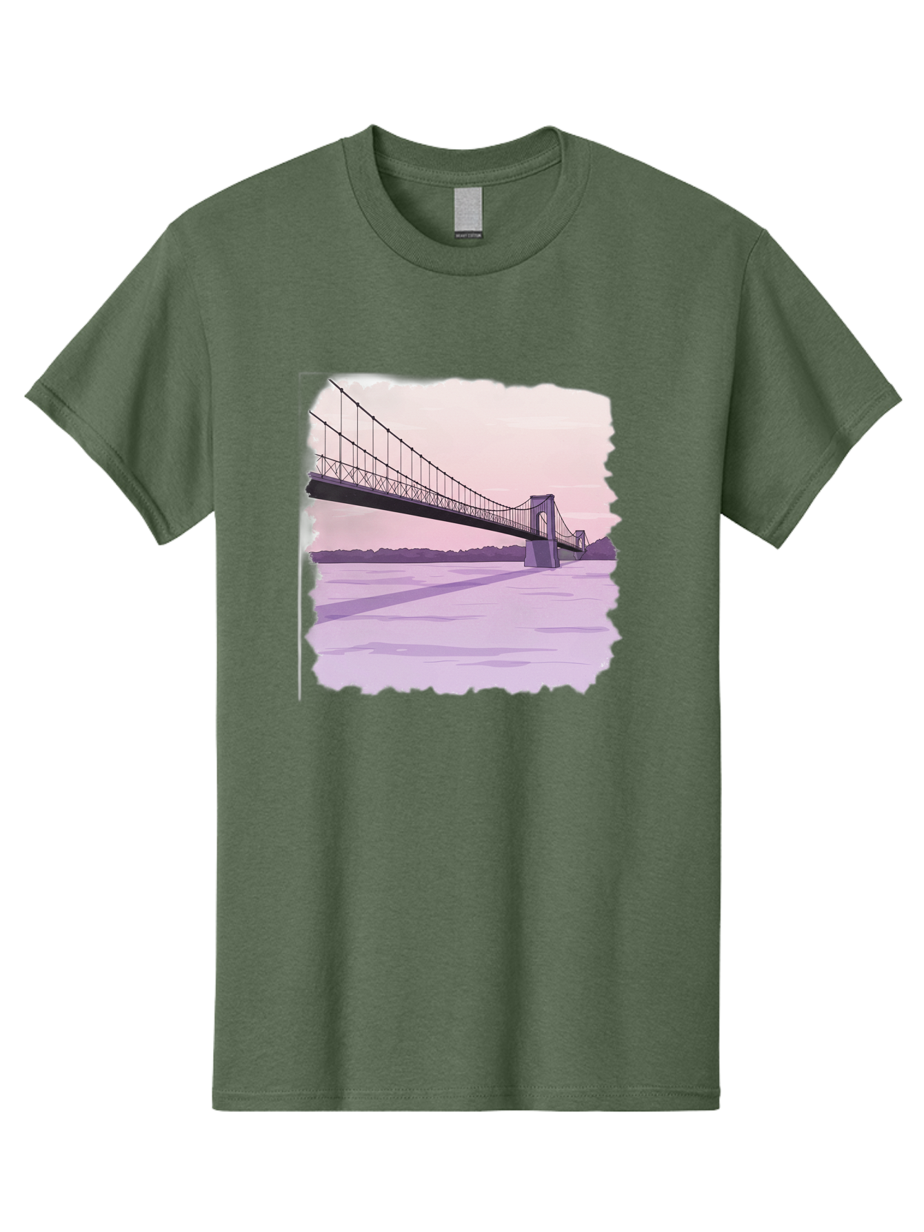 Suspension-Bridge-2 Men'S Graphic Tee, 100% Cotton, Comfortable Casual Summer Wear, Machine Washable, Vintage Camera, Old Camera, Antique Camera, Black Camera, Classic Photography, Photography Equipment, Nostalgic Device, Film Camera, Baf560