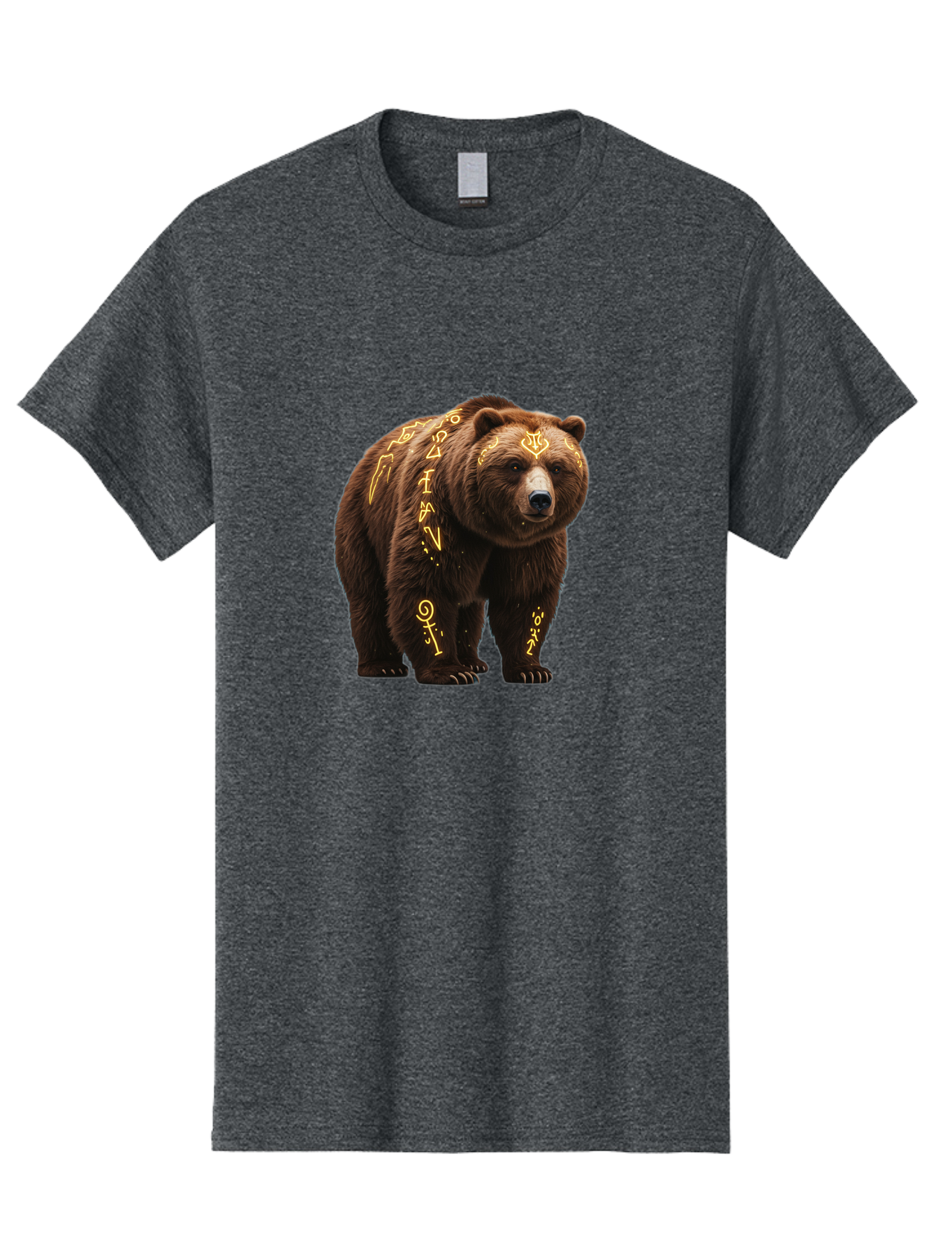 Tattooed-Brown-Bear Men'S Graphic Tee, 100% Cotton, Comfortable Casual Summer Wear, Machine Washable, Vintage Camera, Old Camera, Antique Camera, Black Camera, Classic Photography, Photography Equipment, Nostalgic Device, Film Camera, Baf563