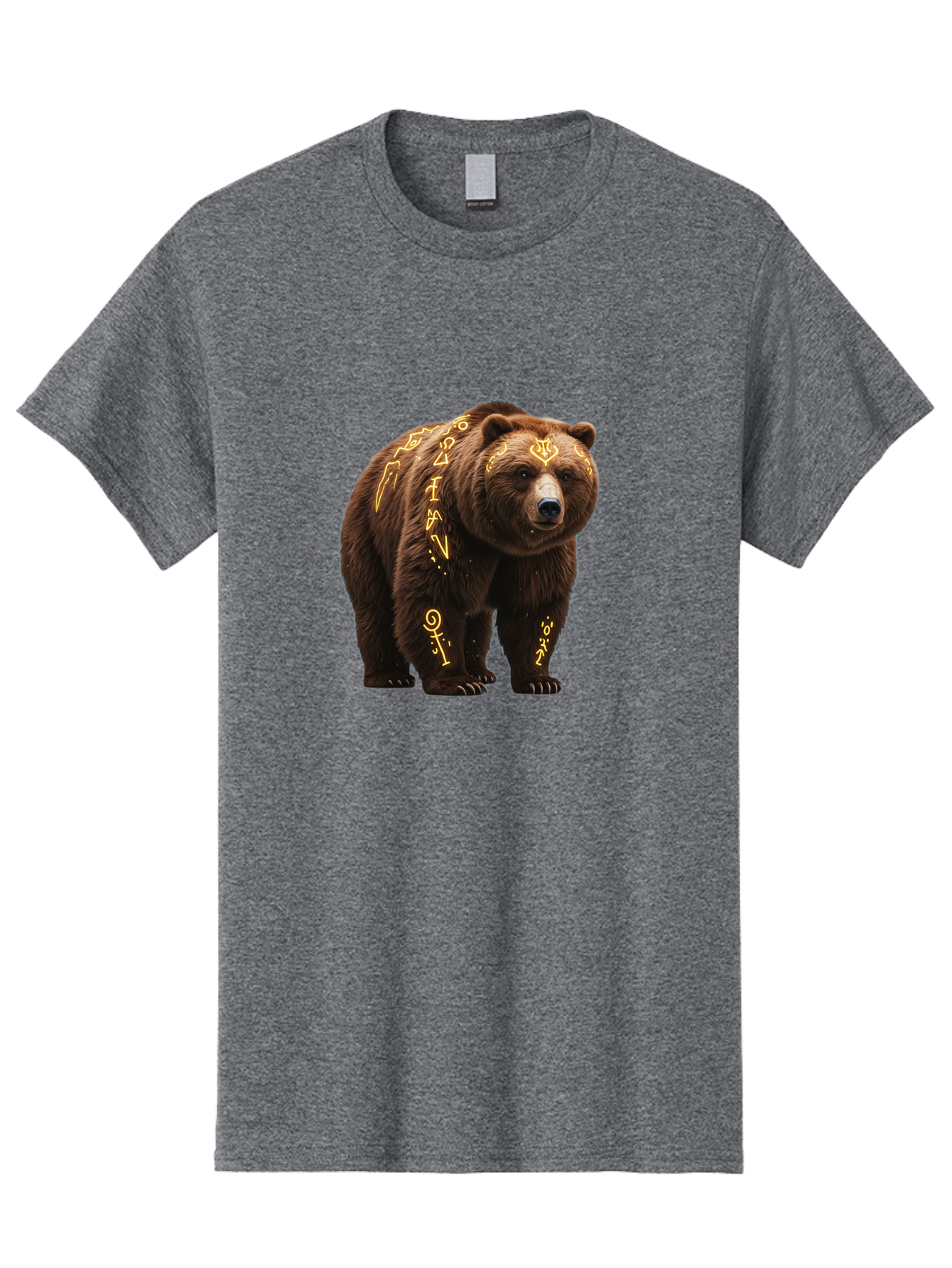 Tattooed-Brown-Bear Men'S Graphic Tee, 100% Cotton, Comfortable Casual Summer Wear, Machine Washable, Vintage Camera, Old Camera, Antique Camera, Black Camera, Classic Photography, Photography Equipment, Nostalgic Device, Film Camera, Baf563