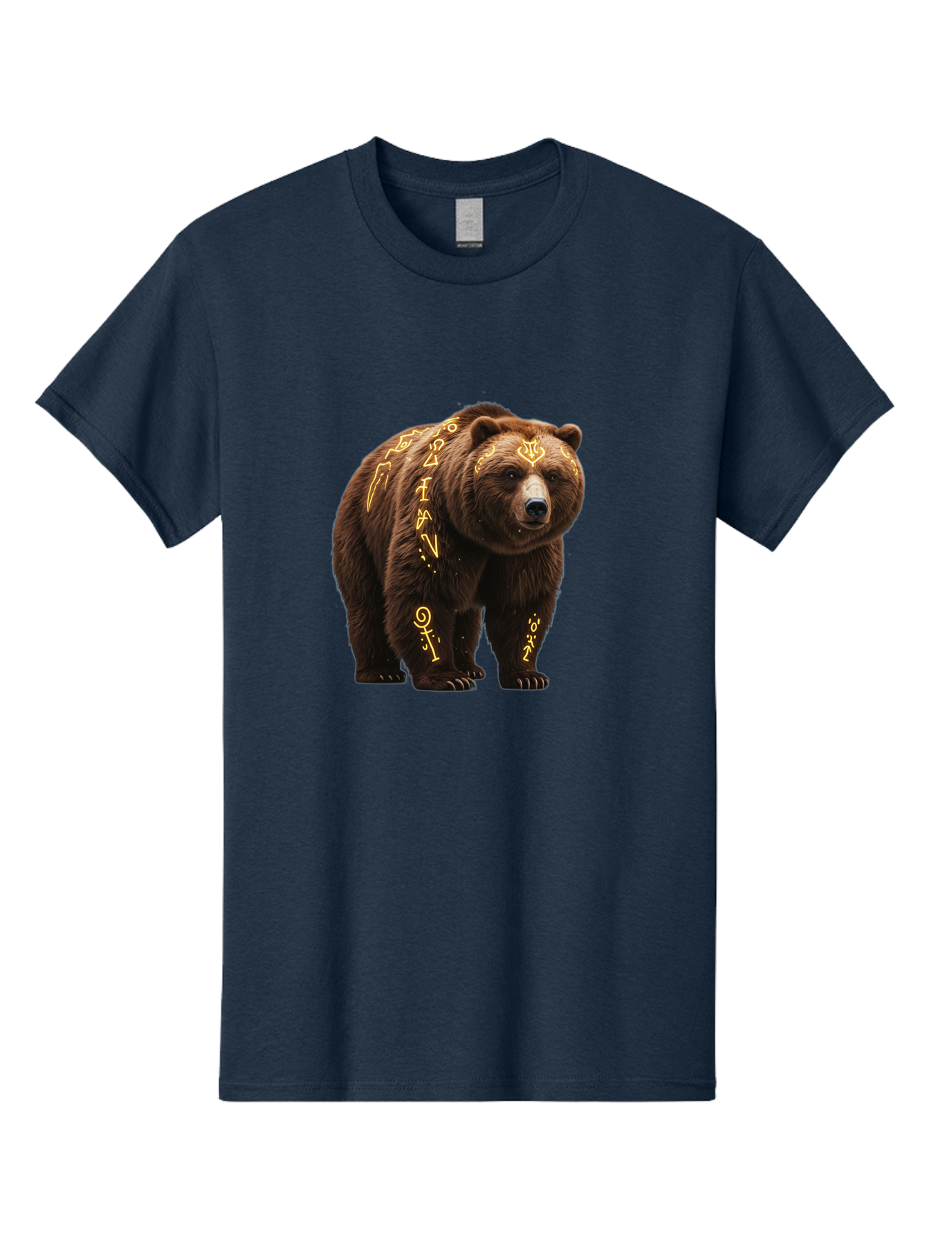 Tattooed-Brown-Bear Men'S Graphic Tee, 100% Cotton, Comfortable Casual Summer Wear, Machine Washable, Vintage Camera, Old Camera, Antique Camera, Black Camera, Classic Photography, Photography Equipment, Nostalgic Device, Film Camera, Baf563