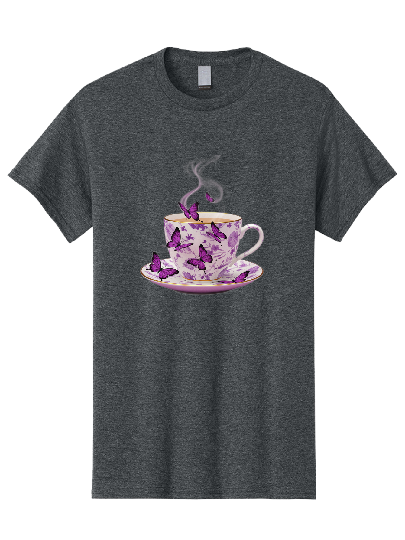 Tea-Cup-With-Purple-Butterflies Men'S Graphic Tee, 100% Cotton, Comfortable Casual Summer Wear, Machine Washable, Vintage Camera, Old Camera, Antique Camera, Black Camera, Classic Photography, Photography Equipment, Nostalgic Device, Baf569