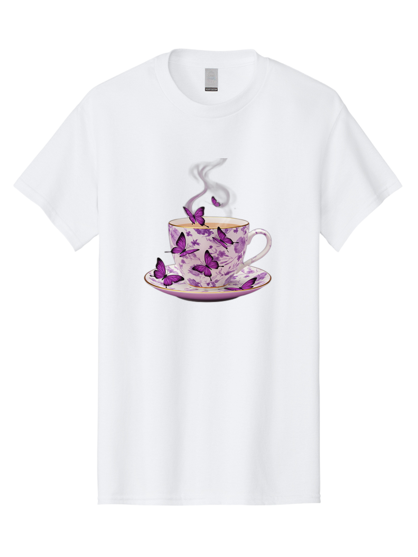Tea-Cup-With-Purple-Butterflies Men'S Graphic Tee, 100% Cotton, Comfortable Casual Summer Wear, Machine Washable, Vintage Camera, Old Camera, Antique Camera, Black Camera, Classic Photography, Photography Equipment, Nostalgic Device, Baf569