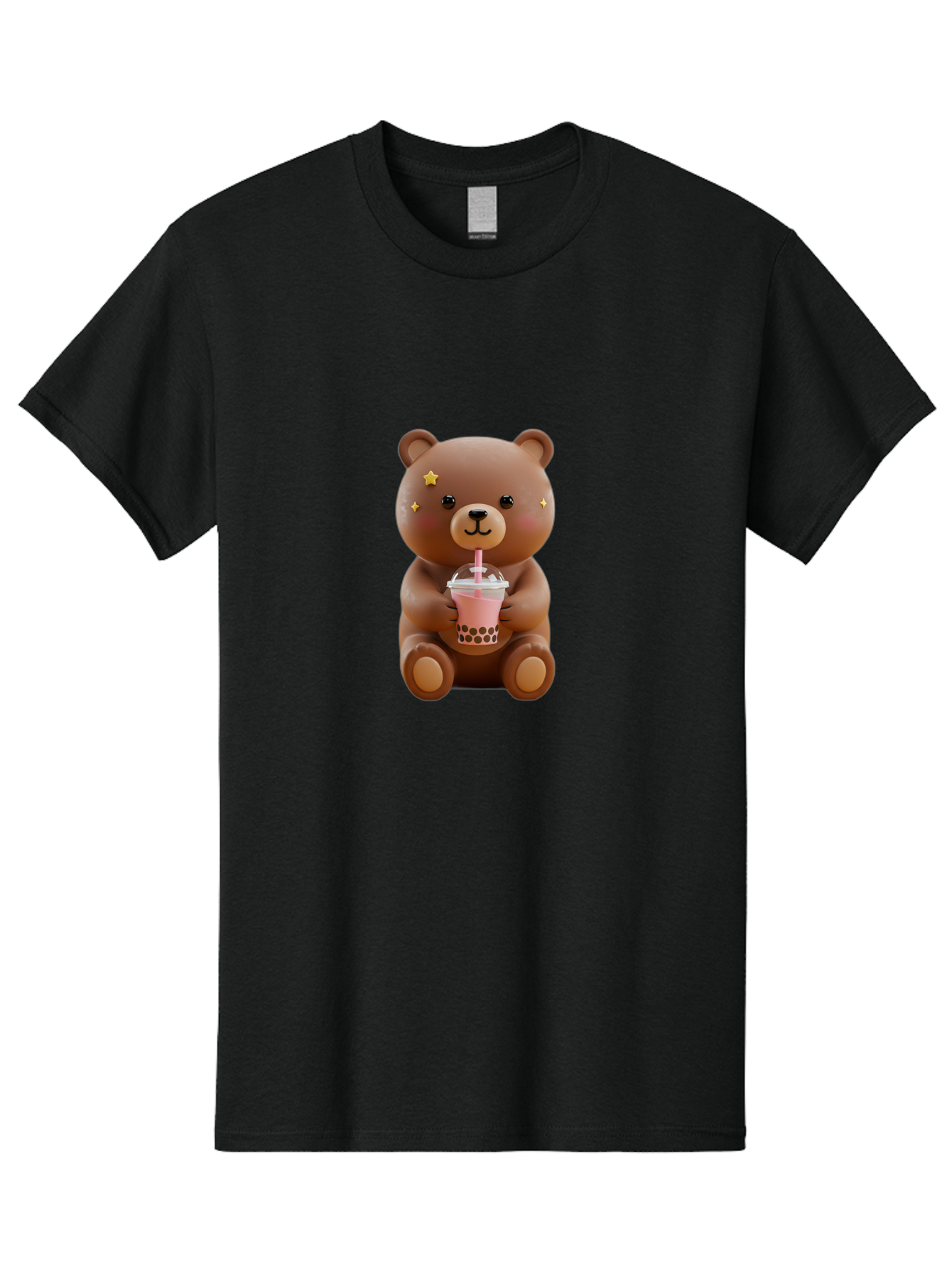 Teddy-Bear-With-Bubble-Tea Men'S Graphic Tee, 100% Cotton, Comfortable Casual Summer Wear, Machine Washable, Vintage Camera, Old Camera, Antique Camera, Black Camera, Classic Photography, Photography Equipment, Nostalgic Device, Film Camera, Baf573