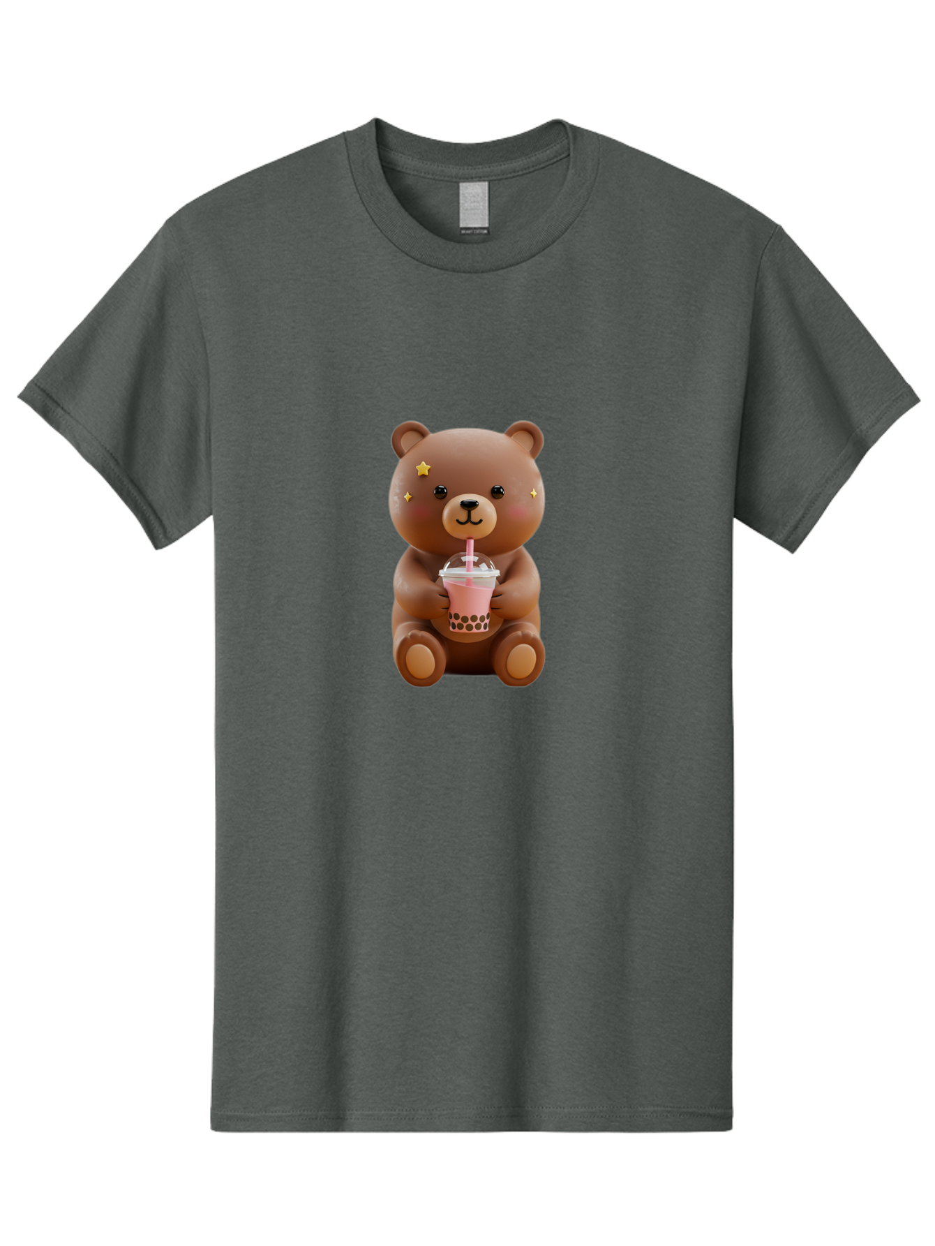 Teddy-Bear-With-Bubble-Tea Men'S Graphic Tee, 100% Cotton, Comfortable Casual Summer Wear, Machine Washable, Vintage Camera, Old Camera, Antique Camera, Black Camera, Classic Photography, Photography Equipment, Nostalgic Device, Film Camera, Baf573