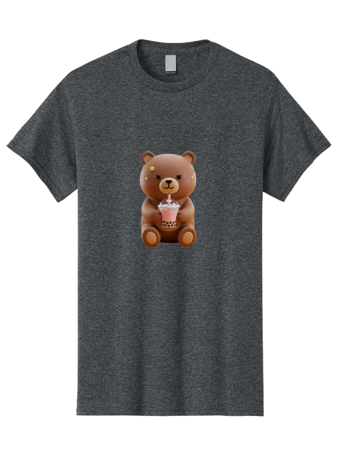 Teddy-Bear-With-Bubble-Tea Men'S Graphic Tee, 100% Cotton, Comfortable Casual Summer Wear, Machine Washable, Vintage Camera, Old Camera, Antique Camera, Black Camera, Classic Photography, Photography Equipment, Nostalgic Device, Film Camera, Baf573