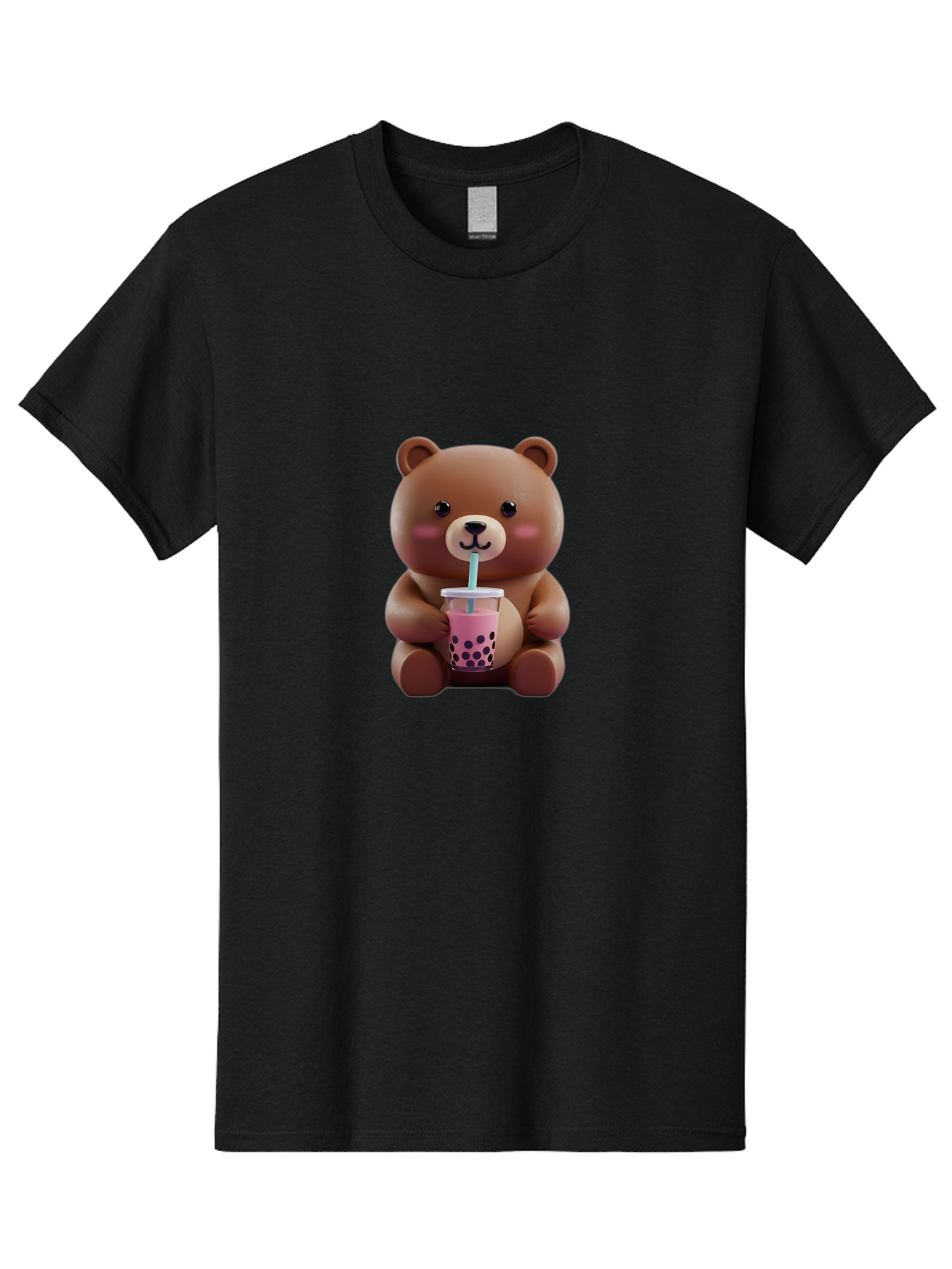 Teddy-Drinking-Boba Men'S Graphic Tee, 100% Cotton, Comfortable Casual Summer Wear, Machine Washable, Vintage Camera, Old Camera, Antique Camera, Black Camera, Classic Photography, Photography Equipment, Nostalgic Device, Film Camera, Baf583