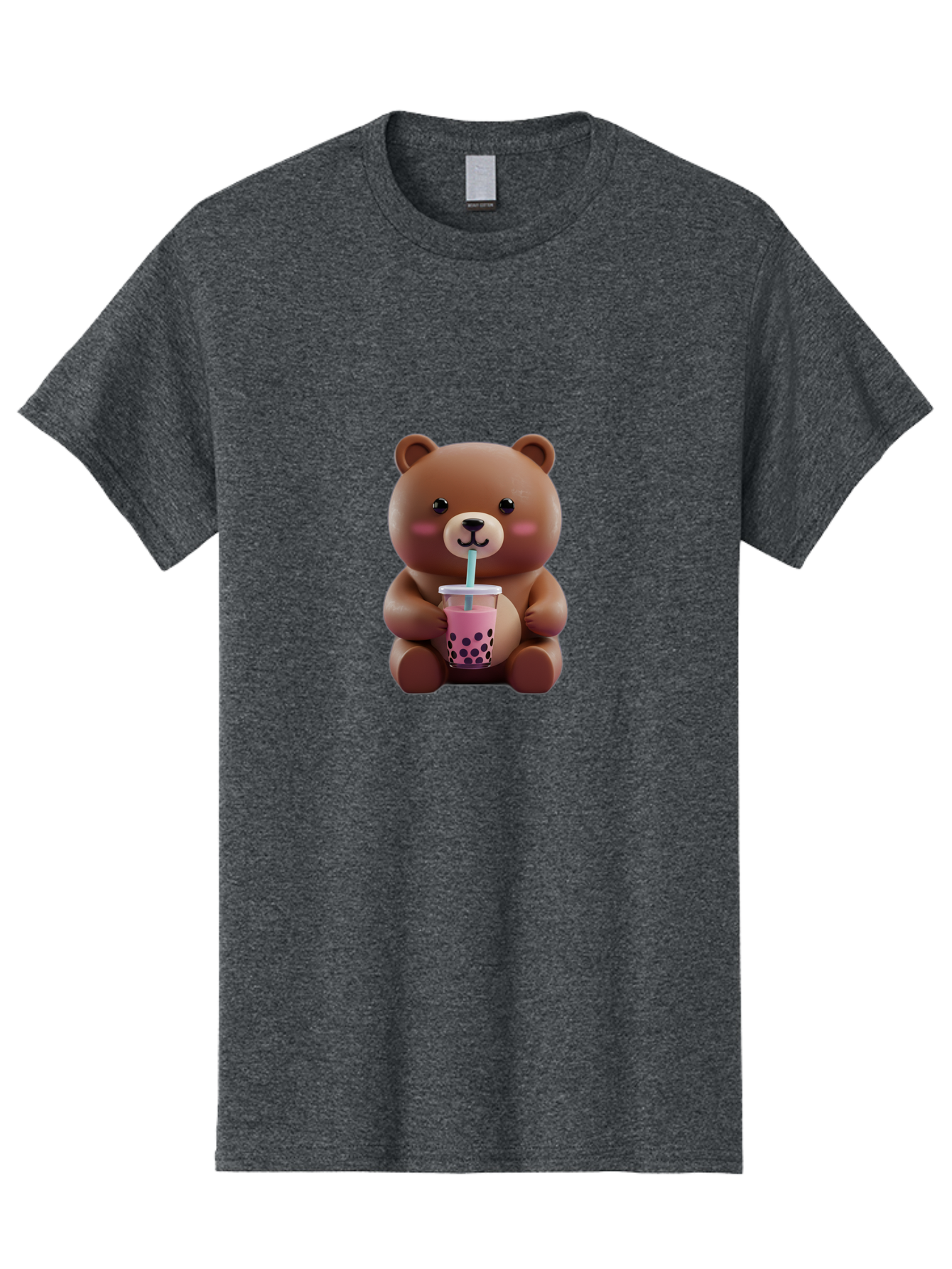 Teddy-Drinking-Boba Men'S Graphic Tee, 100% Cotton, Comfortable Casual Summer Wear, Machine Washable, Vintage Camera, Old Camera, Antique Camera, Black Camera, Classic Photography, Photography Equipment, Nostalgic Device, Film Camera, Baf583