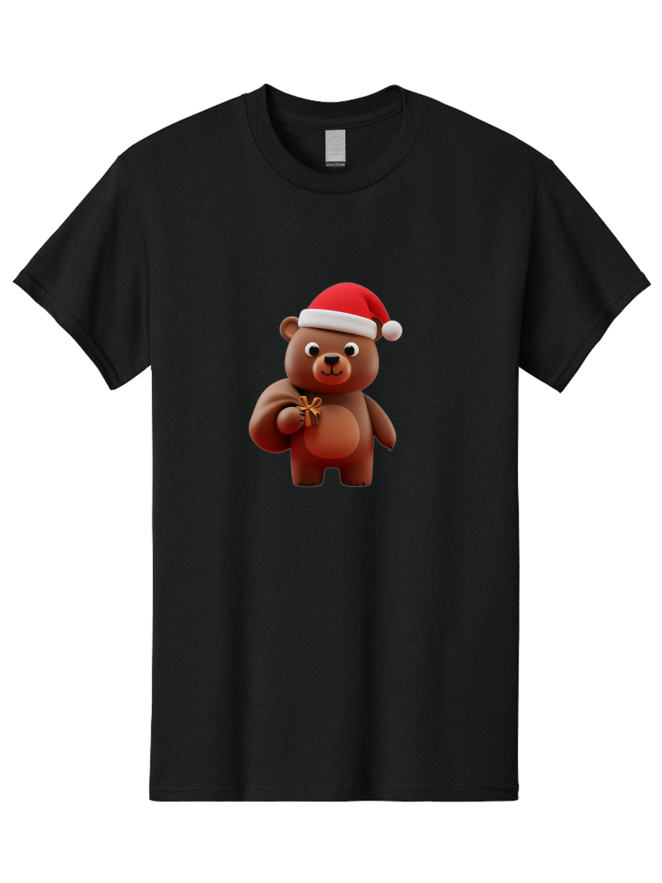 Teddy-In-Santa-Hat-1 Men'S Graphic Tee, 100% Cotton, Comfortable Casual Summer Wear, Machine Washable, Vintage Camera, Old Camera, Antique Camera, Black Camera, Classic Photography, Photography Equipment, Nostalgic Device, Film Camera, Baf585