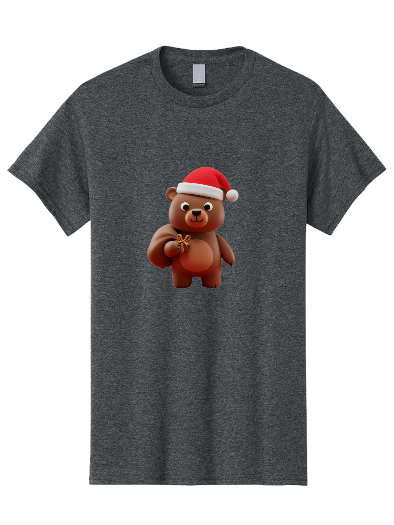 Teddy-In-Santa-Hat-1 Men'S Graphic Tee, 100% Cotton, Comfortable Casual Summer Wear, Machine Washable, Vintage Camera, Old Camera, Antique Camera, Black Camera, Classic Photography, Photography Equipment, Nostalgic Device, Film Camera, Baf585