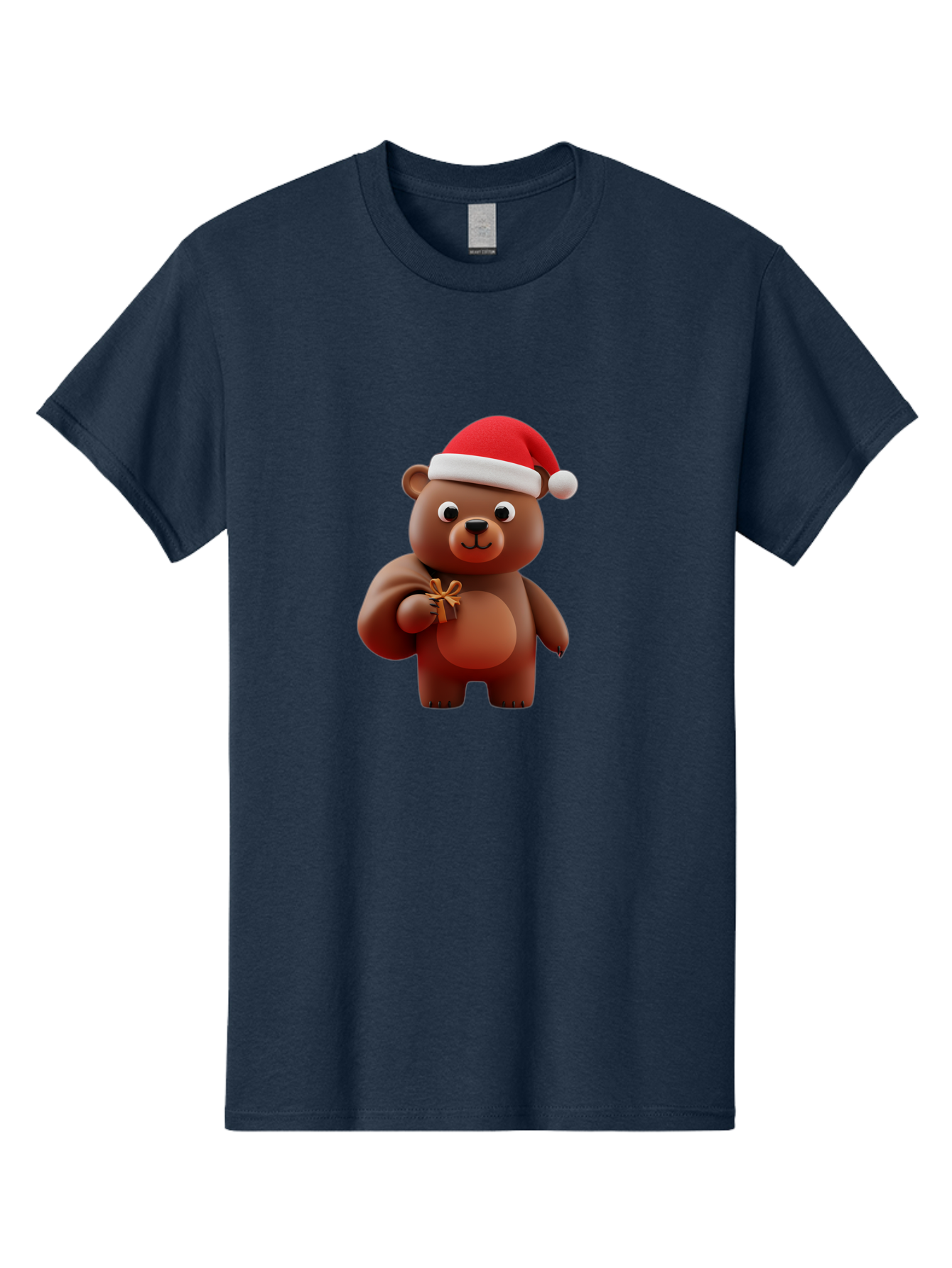 Teddy-In-Santa-Hat-1 Men'S Graphic Tee, 100% Cotton, Comfortable Casual Summer Wear, Machine Washable, Vintage Camera, Old Camera, Antique Camera, Black Camera, Classic Photography, Photography Equipment, Nostalgic Device, Film Camera, Baf585