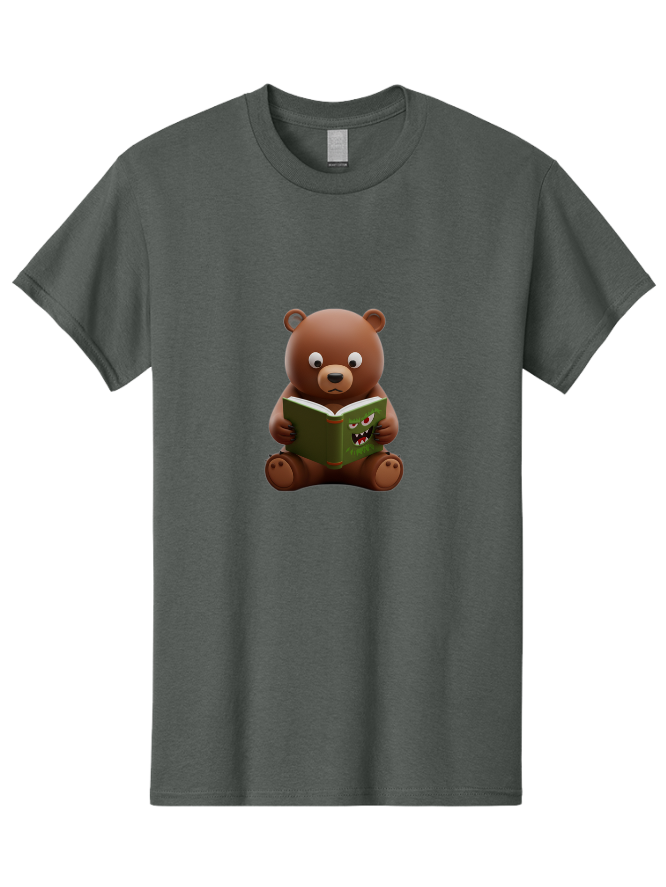 Teddy-Reading-Monster-Book Men'S Graphic Tee, 100% Cotton, Comfortable Casual Summer Wear, Machine Washable, Vintage Camera, Old Camera, Antique Camera, Black Camera, Classic Photography, Photography Equipment, Nostalgic Device, Film Camera, Baf587