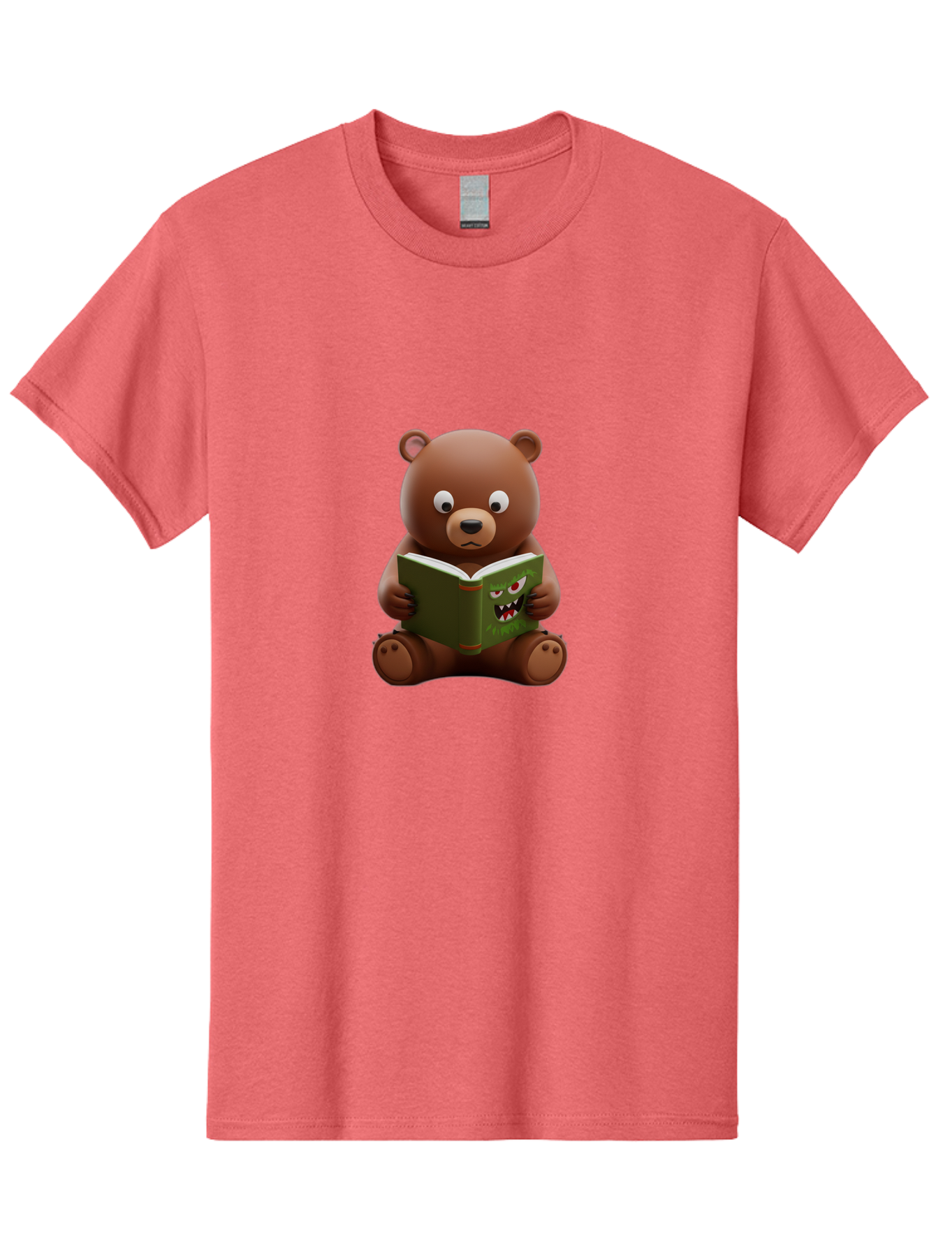 Teddy-Reading-Monster-Book Men'S Graphic Tee, 100% Cotton, Comfortable Casual Summer Wear, Machine Washable, Vintage Camera, Old Camera, Antique Camera, Black Camera, Classic Photography, Photography Equipment, Nostalgic Device, Film Camera, Baf587