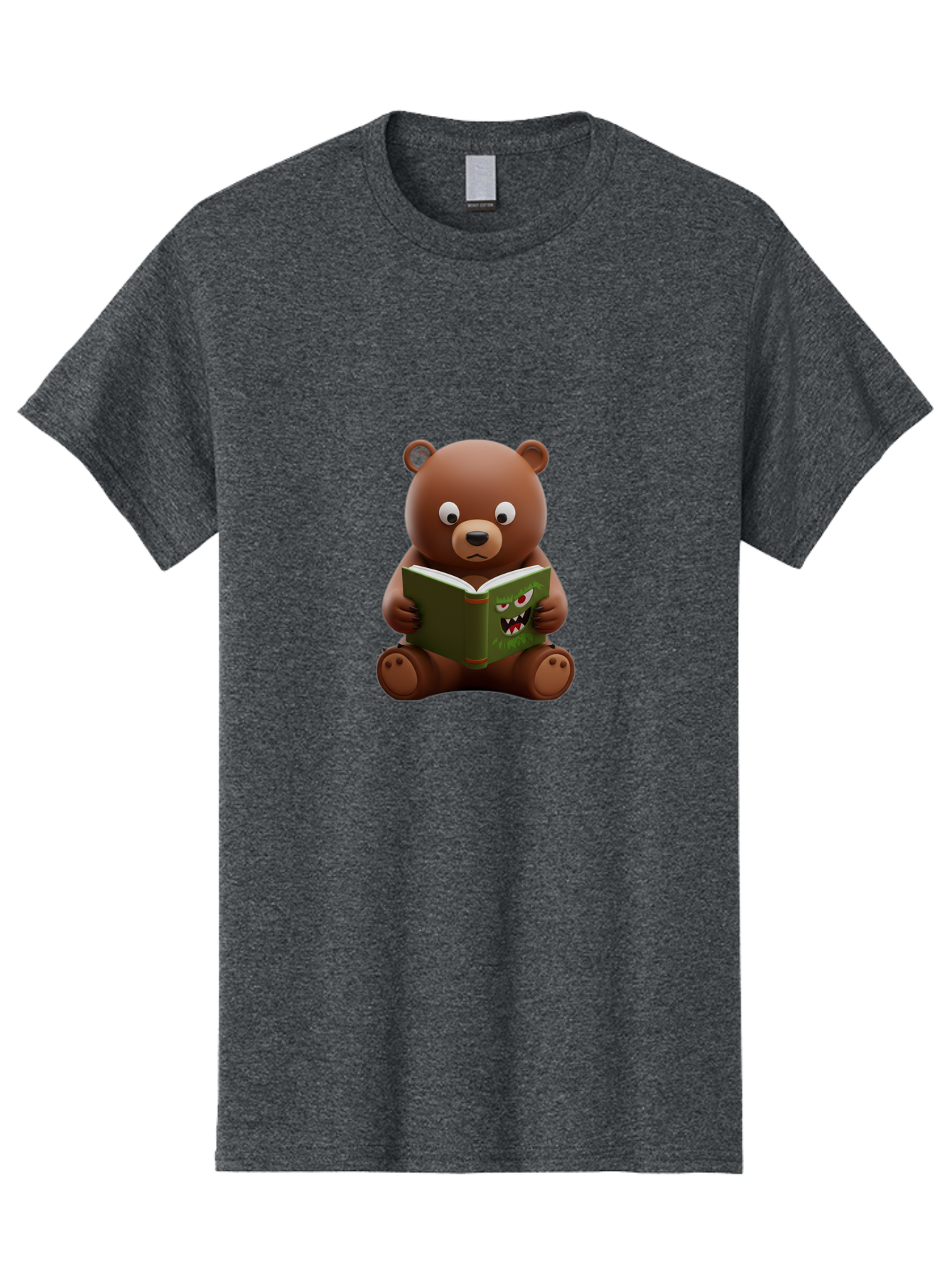 Teddy-Reading-Monster-Book Men'S Graphic Tee, 100% Cotton, Comfortable Casual Summer Wear, Machine Washable, Vintage Camera, Old Camera, Antique Camera, Black Camera, Classic Photography, Photography Equipment, Nostalgic Device, Film Camera, Baf587