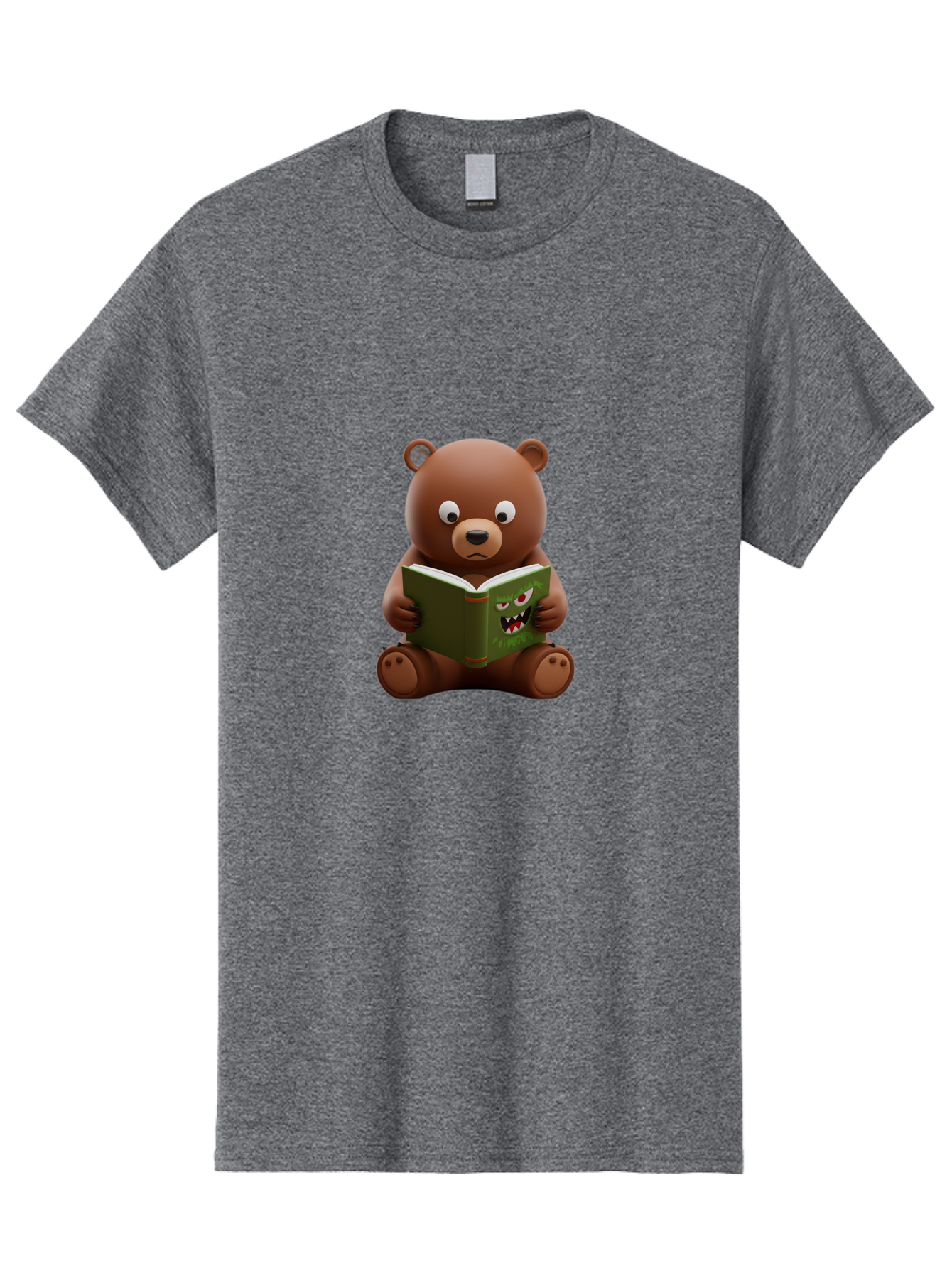 Teddy-Reading-Monster-Book Men'S Graphic Tee, 100% Cotton, Comfortable Casual Summer Wear, Machine Washable, Vintage Camera, Old Camera, Antique Camera, Black Camera, Classic Photography, Photography Equipment, Nostalgic Device, Film Camera, Baf587