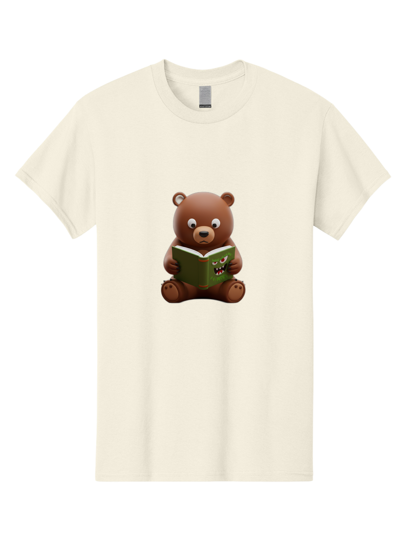 Teddy-Reading-Monster-Book Men'S Graphic Tee, 100% Cotton, Comfortable Casual Summer Wear, Machine Washable, Vintage Camera, Old Camera, Antique Camera, Black Camera, Classic Photography, Photography Equipment, Nostalgic Device, Film Camera, Baf587