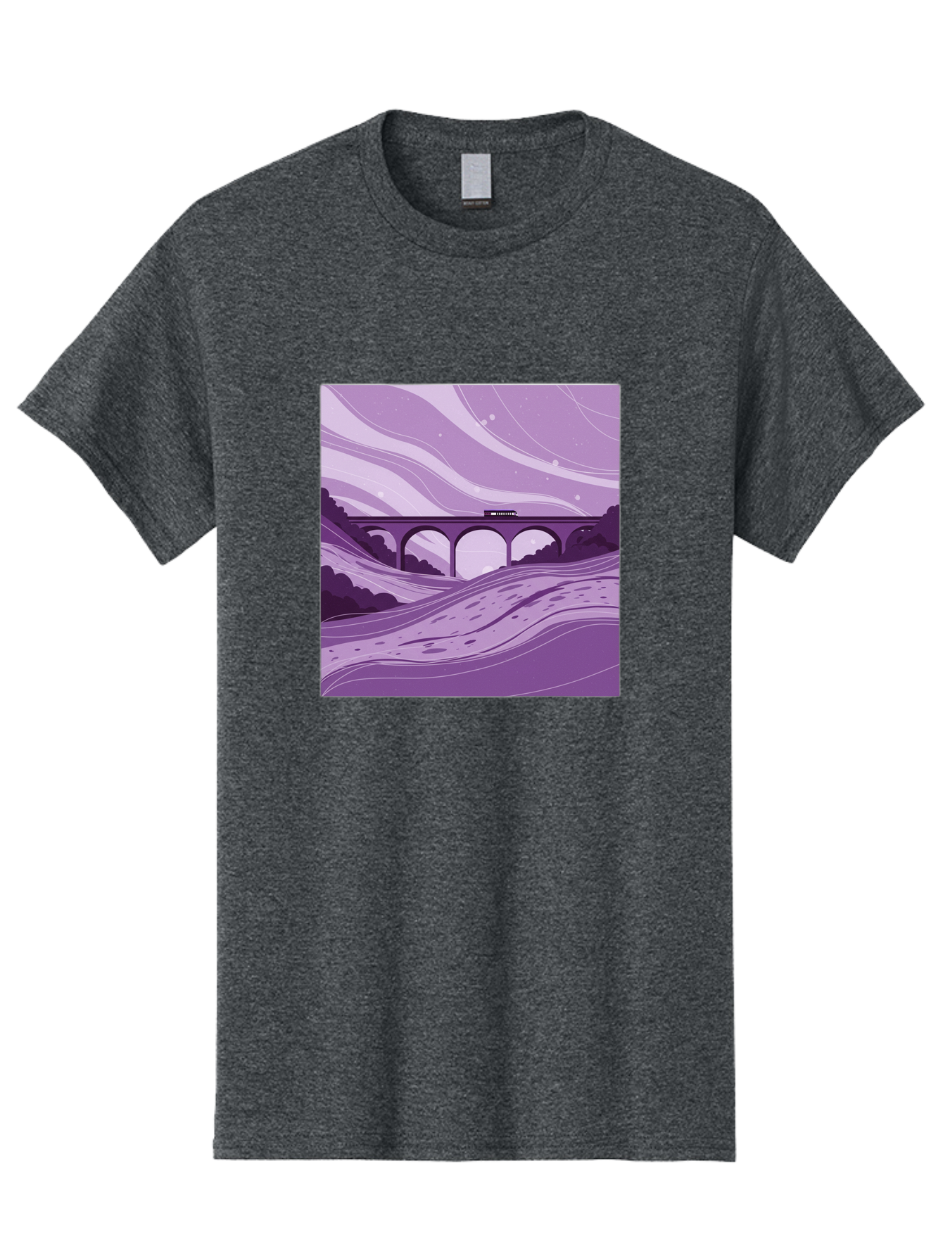 Train-On-Bridge Men'S Graphic Tee, 100% Cotton, Comfortable Casual Summer Wear, Machine Washable, Vintage Camera, Old Camera, Antique Camera, Black Camera, Classic Photography, Photography Equipment, Nostalgic Device, Film Camera, Camera Art Baf599