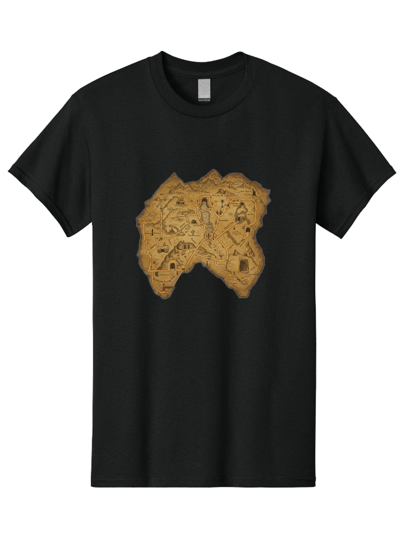 Treasure-Map Men'S Graphic Tee, 100% Cotton, Comfortable Casual Summer Wear, Machine Washable, Vintage Camera, Old Camera, Antique Camera, Black Camera, Classic Photography, Photography Equipment, Nostalgic Device, Film Camera, Camera Art Baf602