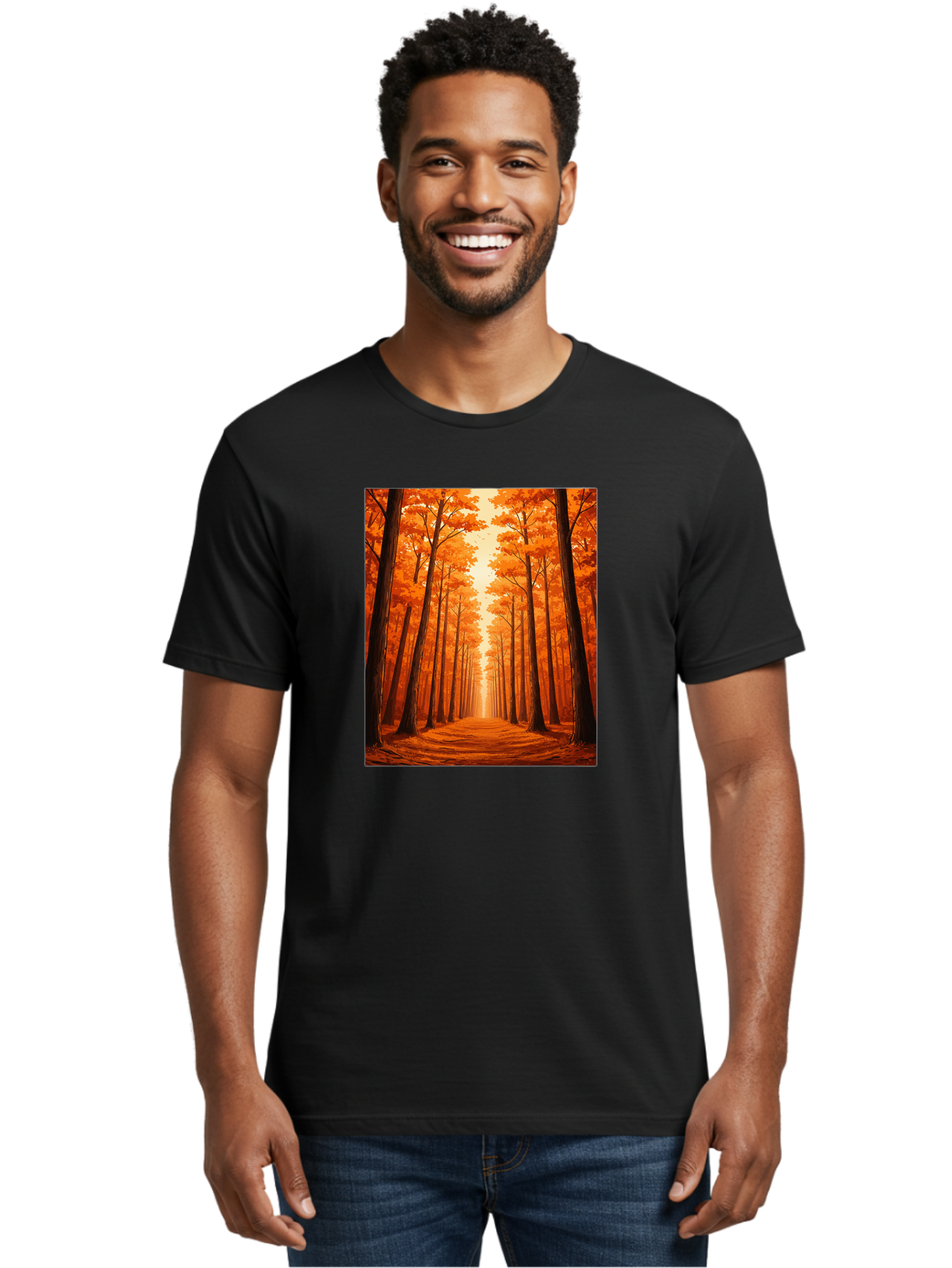 Tree-Lined-Pathway Men'S Graphic Tee, 100% Cotton, Comfortable Casual Summer Wear, Machine Washable, Vintage Camera, Old Camera, Antique Camera, Black Camera, Classic Photography, Photography Equipment, Nostalgic Device, Film Camera, Baf603