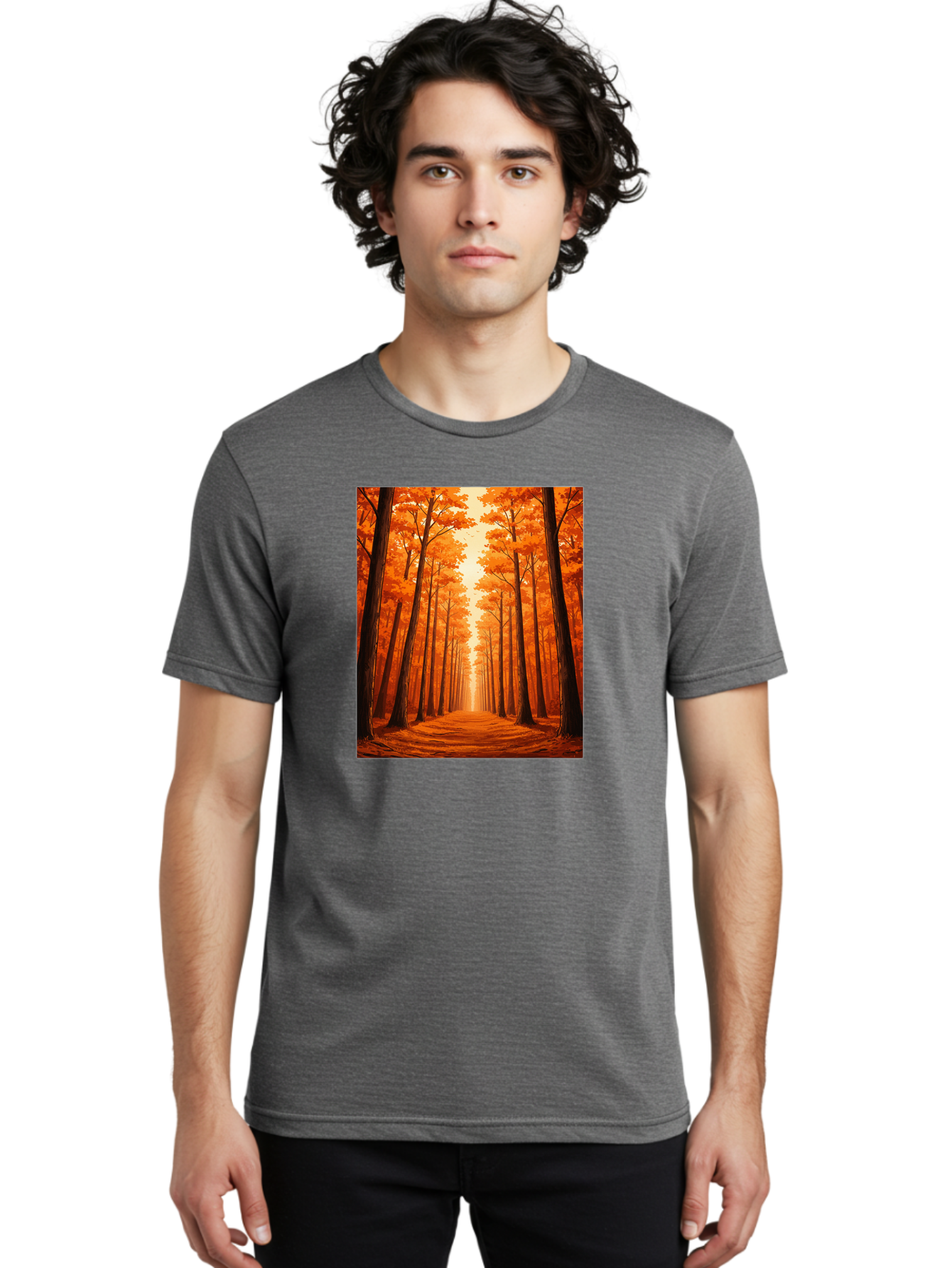 Tree-Lined-Pathway Men'S Graphic Tee, 100% Cotton, Comfortable Casual Summer Wear, Machine Washable, Vintage Camera, Old Camera, Antique Camera, Black Camera, Classic Photography, Photography Equipment, Nostalgic Device, Film Camera, Baf603