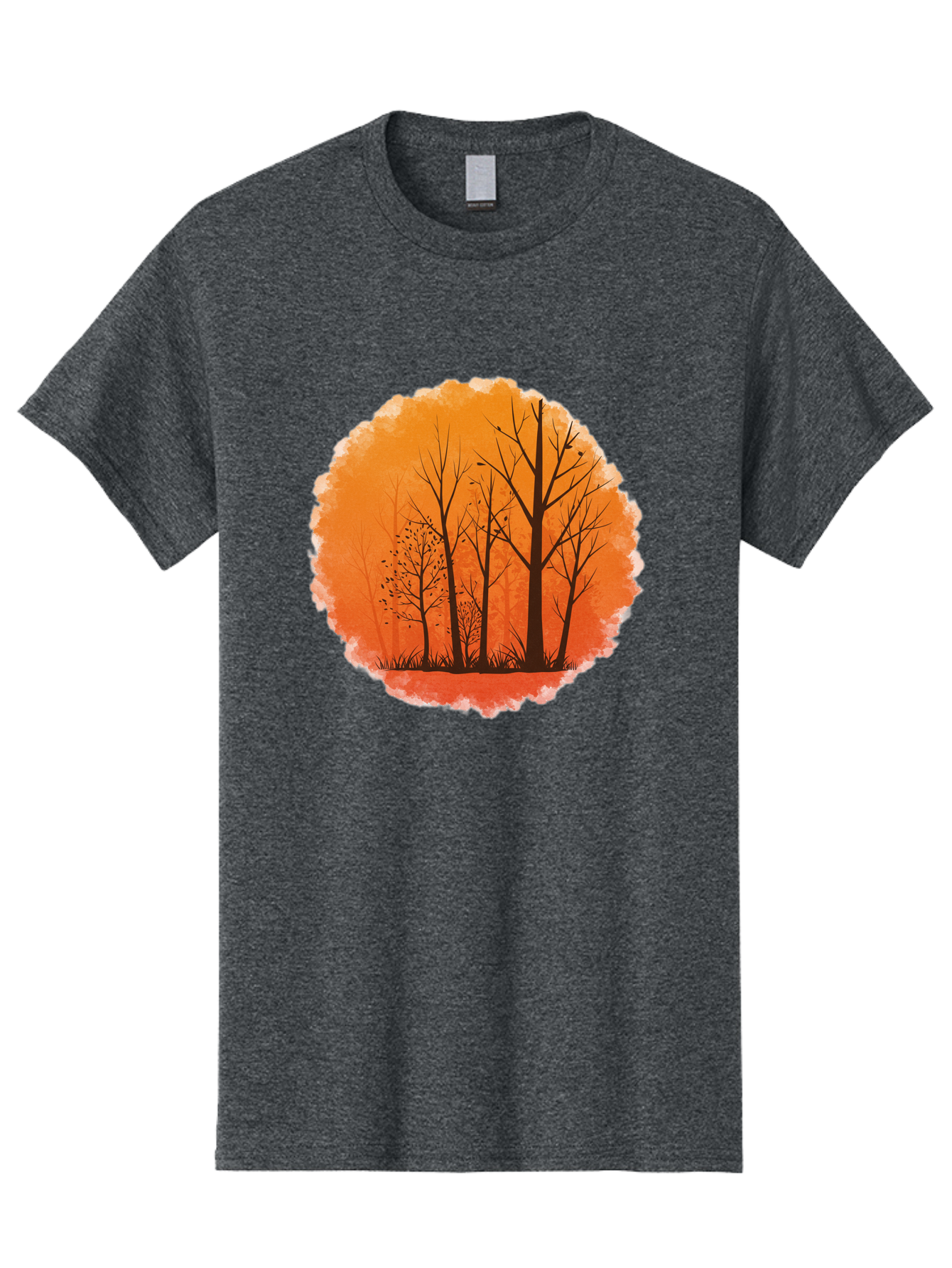 Trees-Silhouette Men'S Graphic Tee, 100% Cotton, Comfortable Casual Summer Wear, Machine Washable, Vintage Camera, Old Camera, Antique Camera, Black Camera, Classic Photography, Photography Equipment, Nostalgic Device, Film Camera, Camera Art Baf605