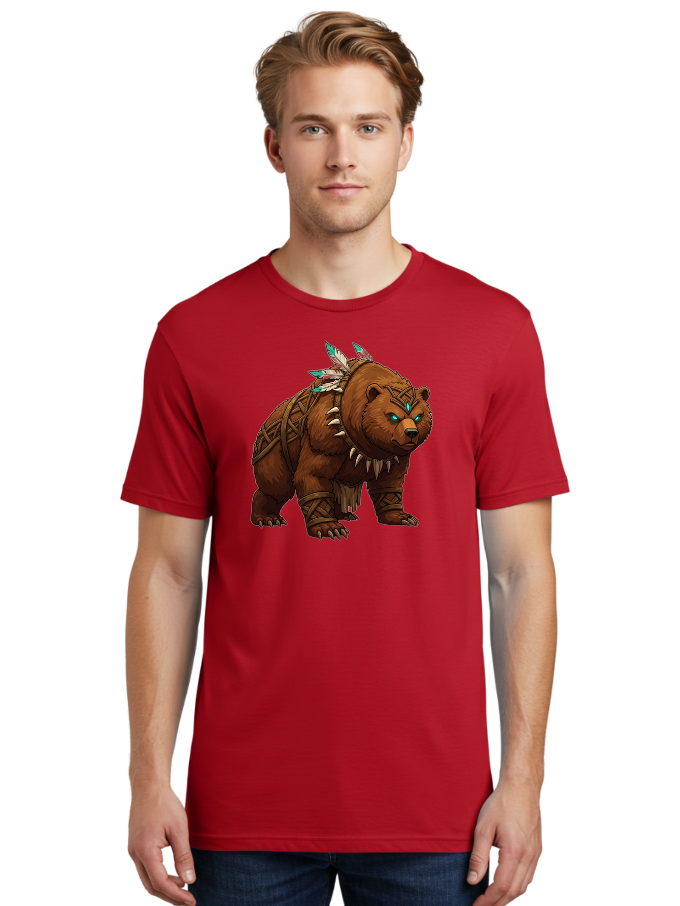 Tribal-Bear Men'S Graphic Tee, 100% Cotton, Comfortable Casual Summer Wear, Machine Washable, Vintage Camera, Old Camera, Antique Camera, Black Camera, Classic Photography, Photography Equipment, Nostalgic Device, Film Camera, Camera Art Baf607